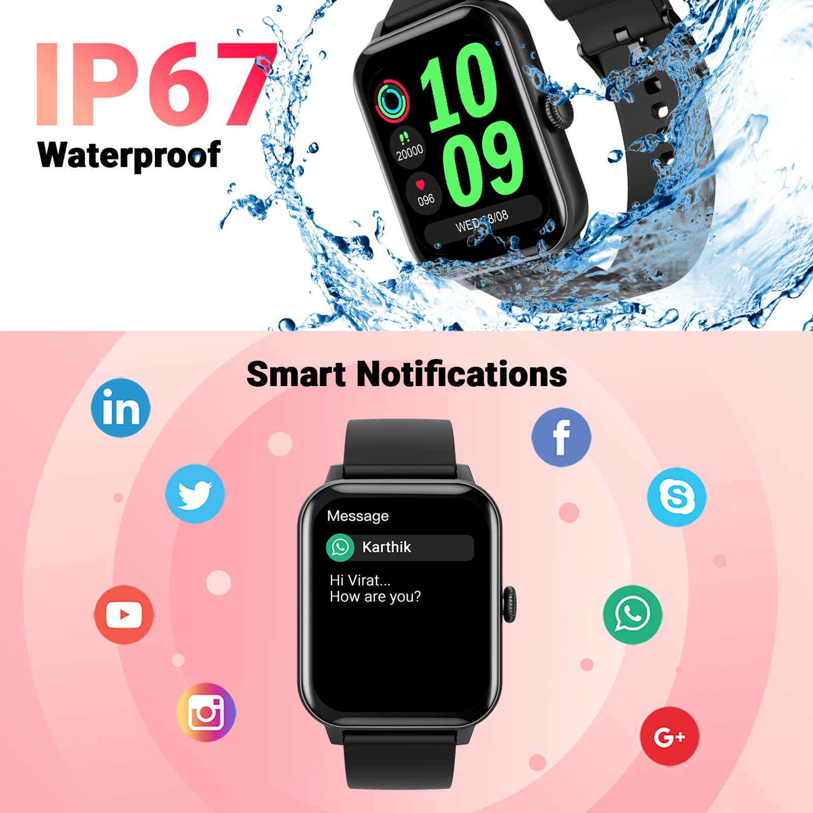 FIRE-BOLTT Ninja Calling BSW024 Smartwatch with Bluetooth Calling (42.9mm HD Display, IP67 Water Resistant, Metal Grey Strap) FIRE-BOLTT Ninja Calling BSW024 Smartwatch with Bluetooth Calling (42.9mm HD Display, IP67 Water Resistant, Metal Grey Strap)_5