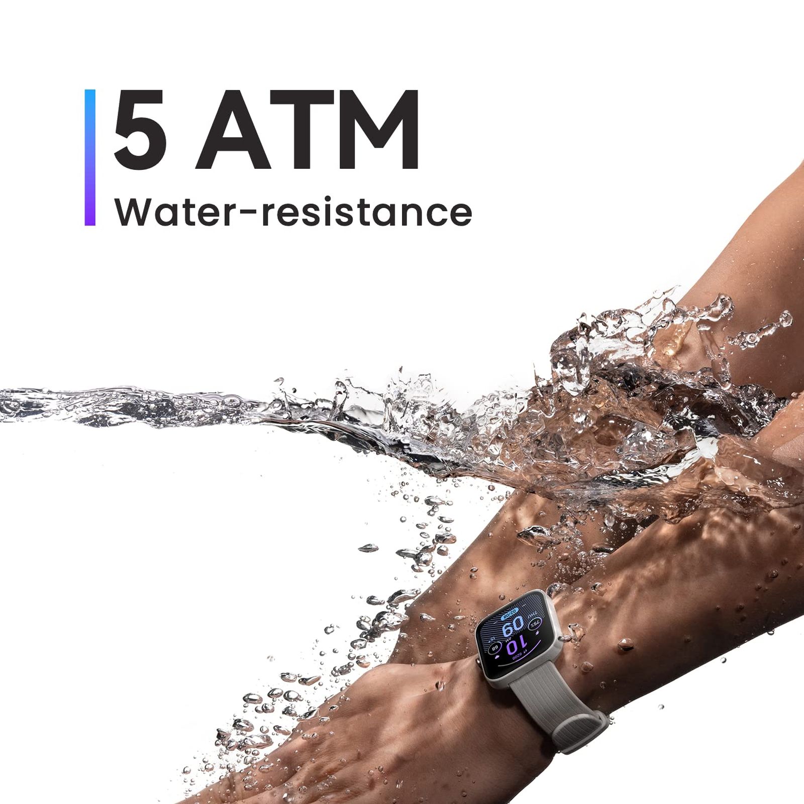 amazfit Bip 3 Smartwatch with 60 Sports Modes (42.9mm LCD Display, 5ATM Water Resistant, Blue Strap)_10