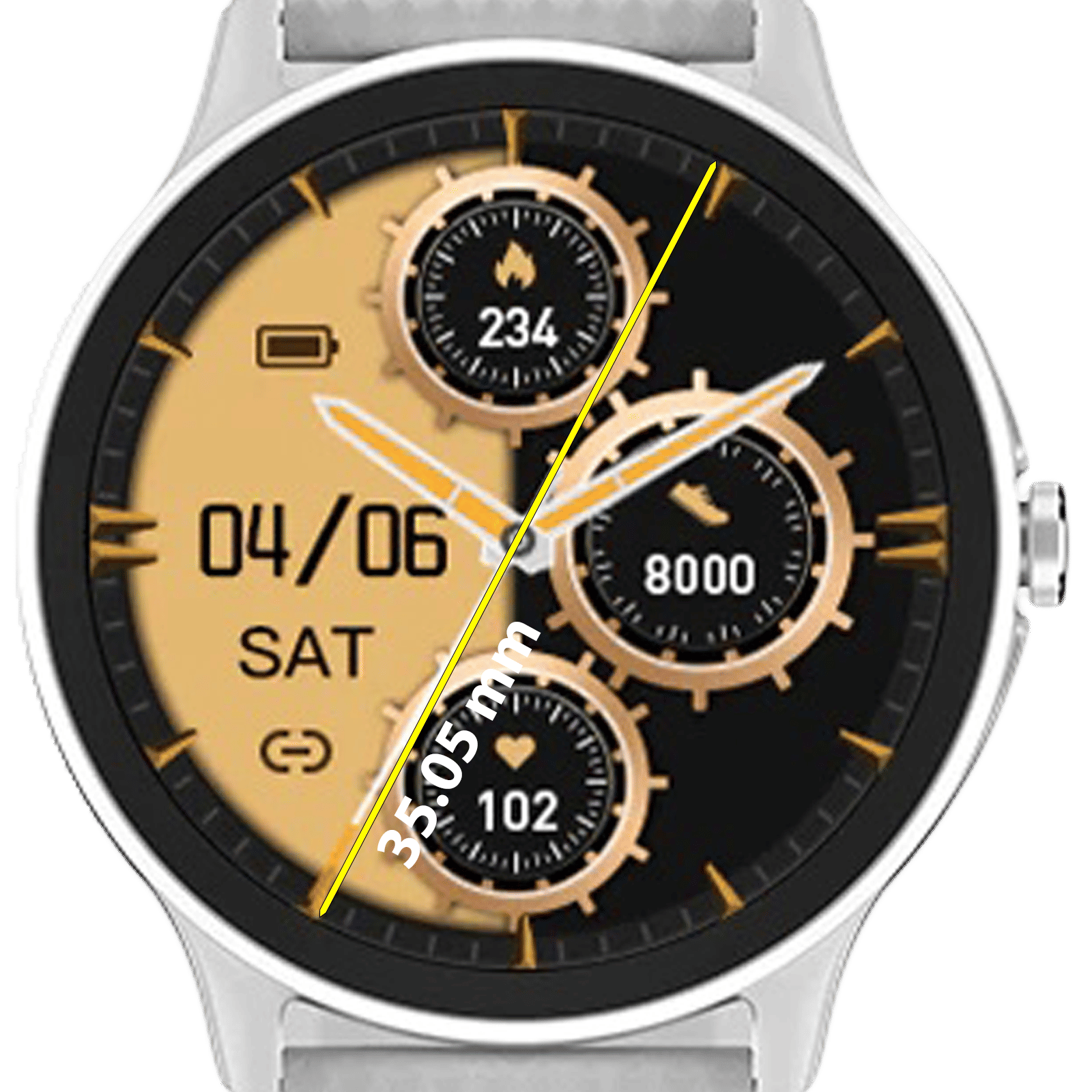 noise NoiseFit Curve Smartwatch with Bluetooth Calling (35.05mm TFT Display, IP68 Water Resistant, Silver Grey Strap) noise NoiseFit Curve Smartwatch with Bluetooth Calling (35.05mm TFT Display, IP68 Water Resistant, Silver Grey Strap)_4