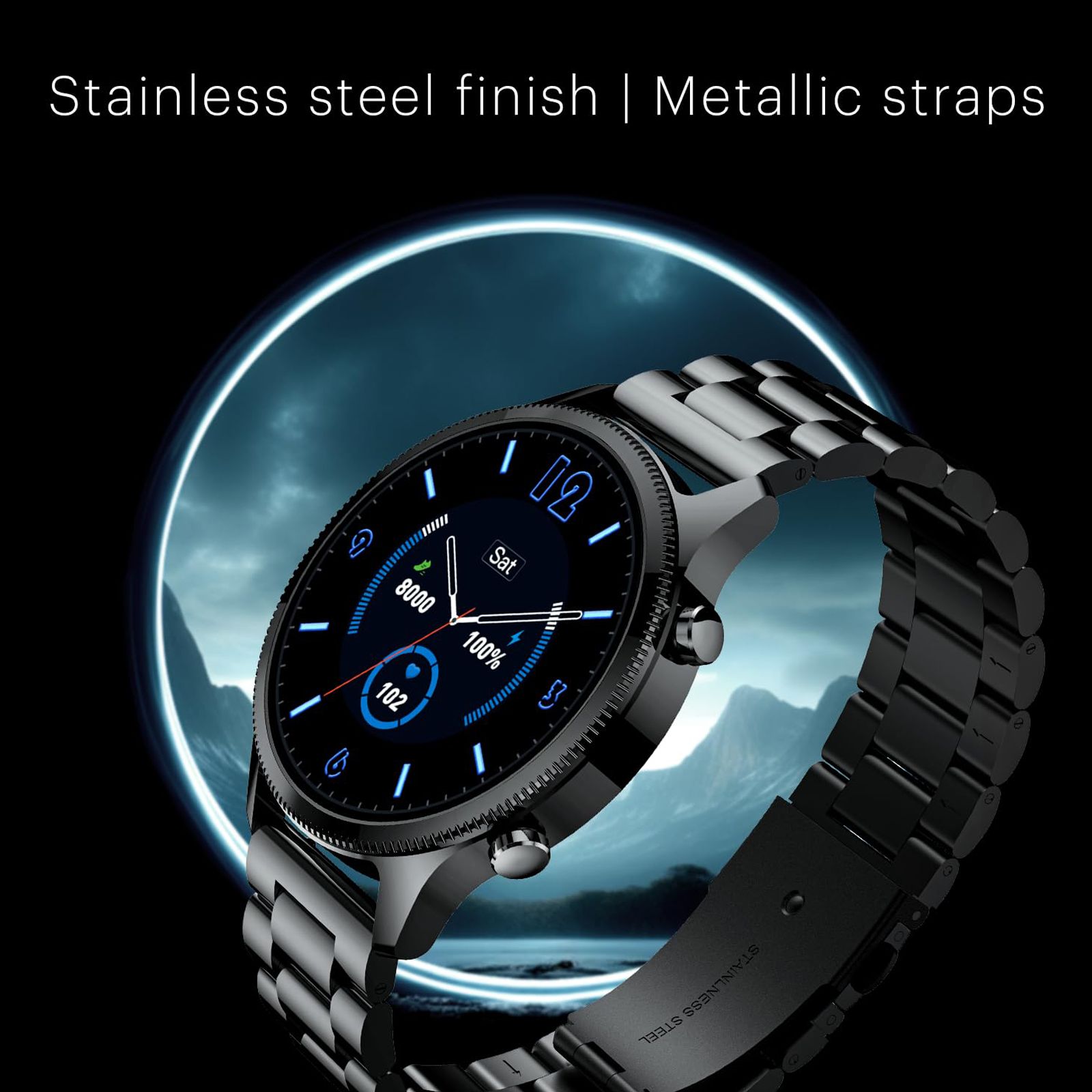 noise NoiseFit Halo Plus Smartwatch with Bluetooth Calling (37.08mm AMOLED Display, IP68 Water Resistant, Elite Silver Strap) noise NoiseFit Halo Plus Smartwatch with Bluetooth Calling (37.08mm AMOLED Display, IP68 Water Resistant, Elite Silver Strap)_5