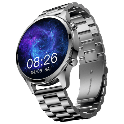 noise NoiseFit Halo Plus Smartwatch with
                      Bluetooth Calling (37.08mm AMOLED Display, IP68
                      Water Resistant, Elite Silver Strap)
