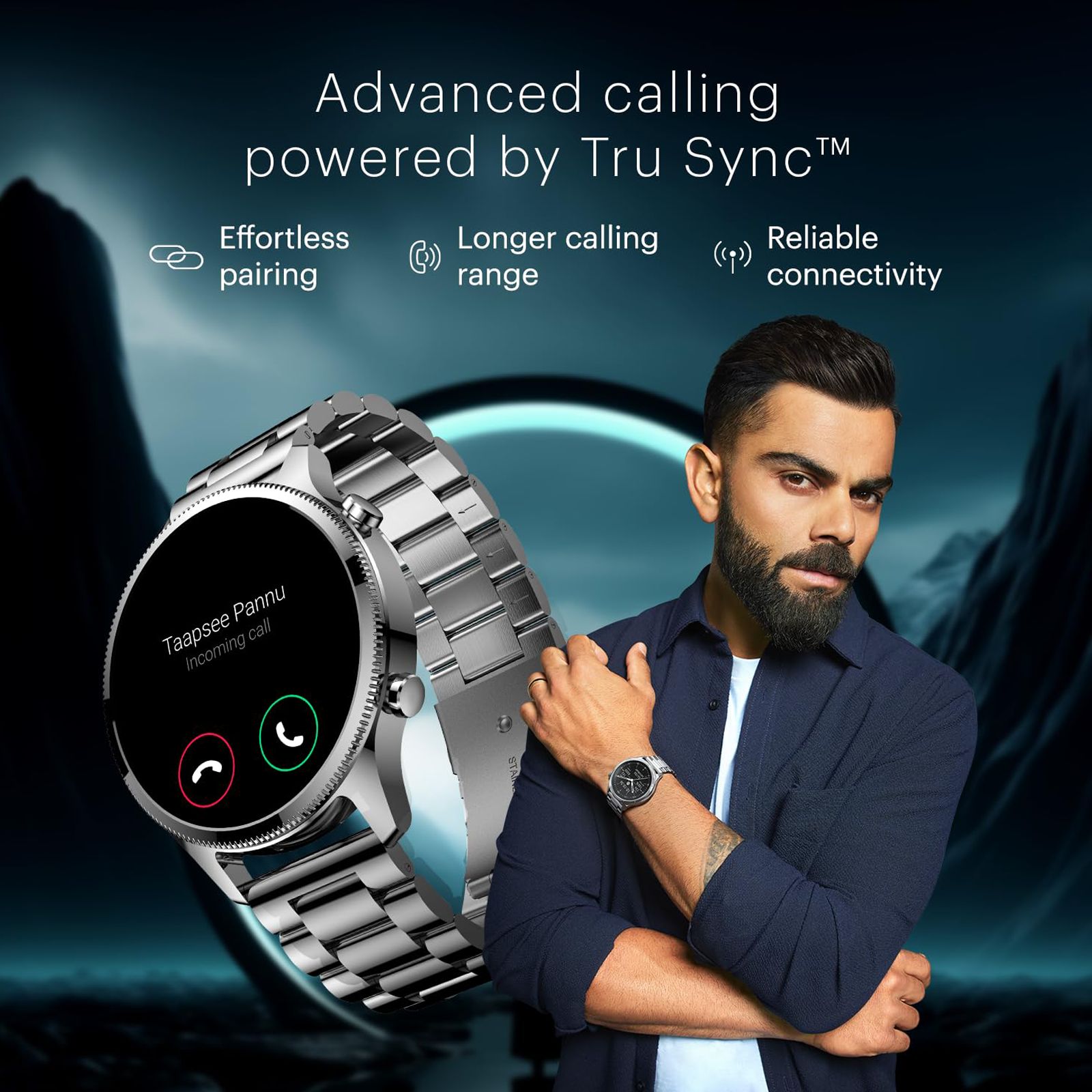 noise NoiseFit Halo Plus Smartwatch with Bluetooth Calling (37.08mm AMOLED Display, IP68 Water Resistant, Elite Blue Strap) noise NoiseFit Halo Plus Smartwatch with Bluetooth Calling (37.08mm AMOLED Display, IP68 Water Resistant, Elite Blue Strap)_5