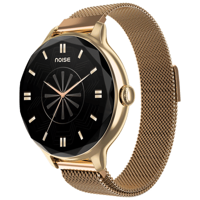 noise NoiseFit Diva Smartwatch with Bluetooth
                      Calling (27.9mm AMOLED Display, IP67 Water
                      Resistant, Gold Link Strap)