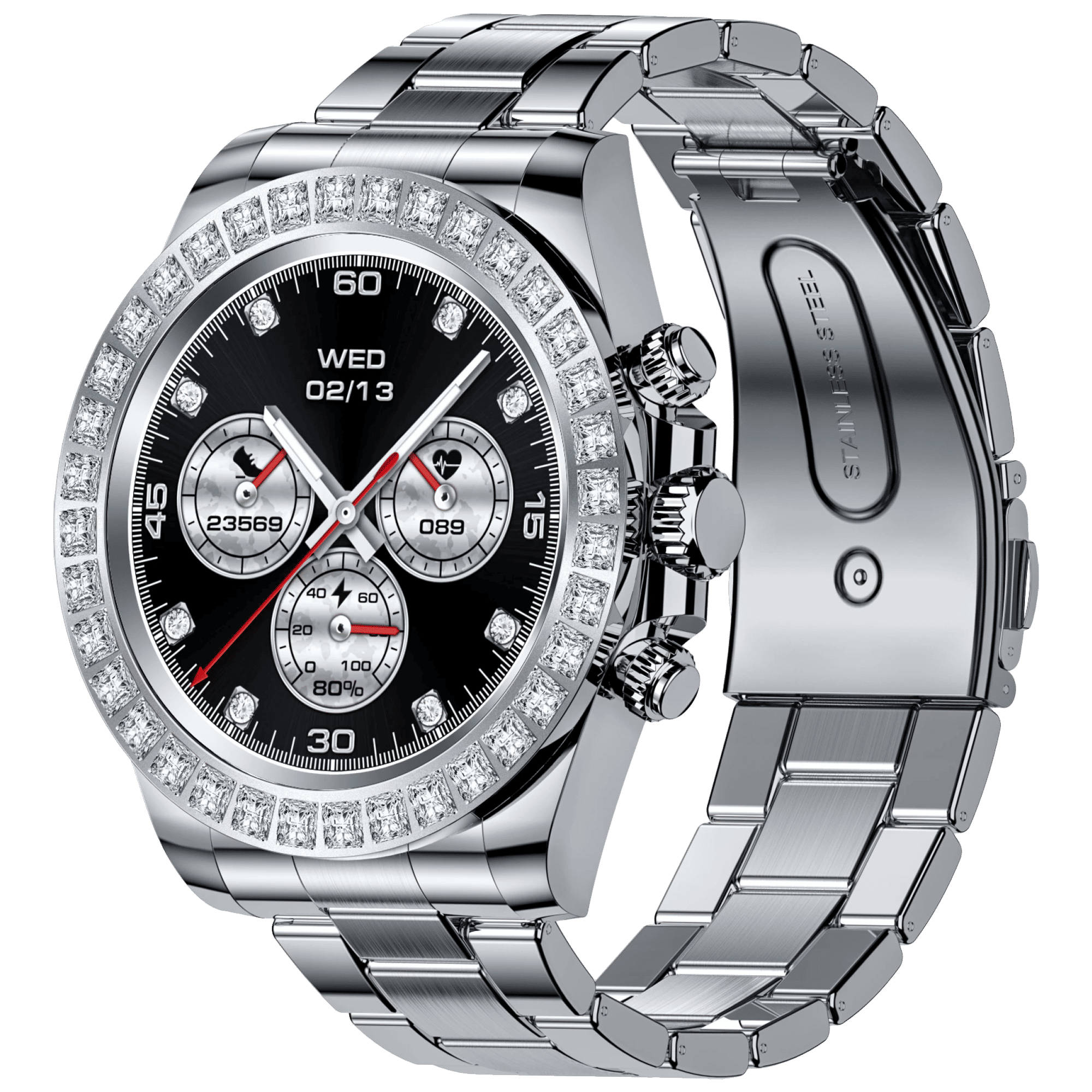 FIRE-BOLTT Blizzard Ultra Smartwatch with Bluetooth Calling (32.5mm HD Display, Water Resistant, Silver Strap) FIRE-BOLTT Blizzard Ultra Smartwatch with Bluetooth Calling (32.5mm HD Display, Water Resistant, Silver Strap)_1