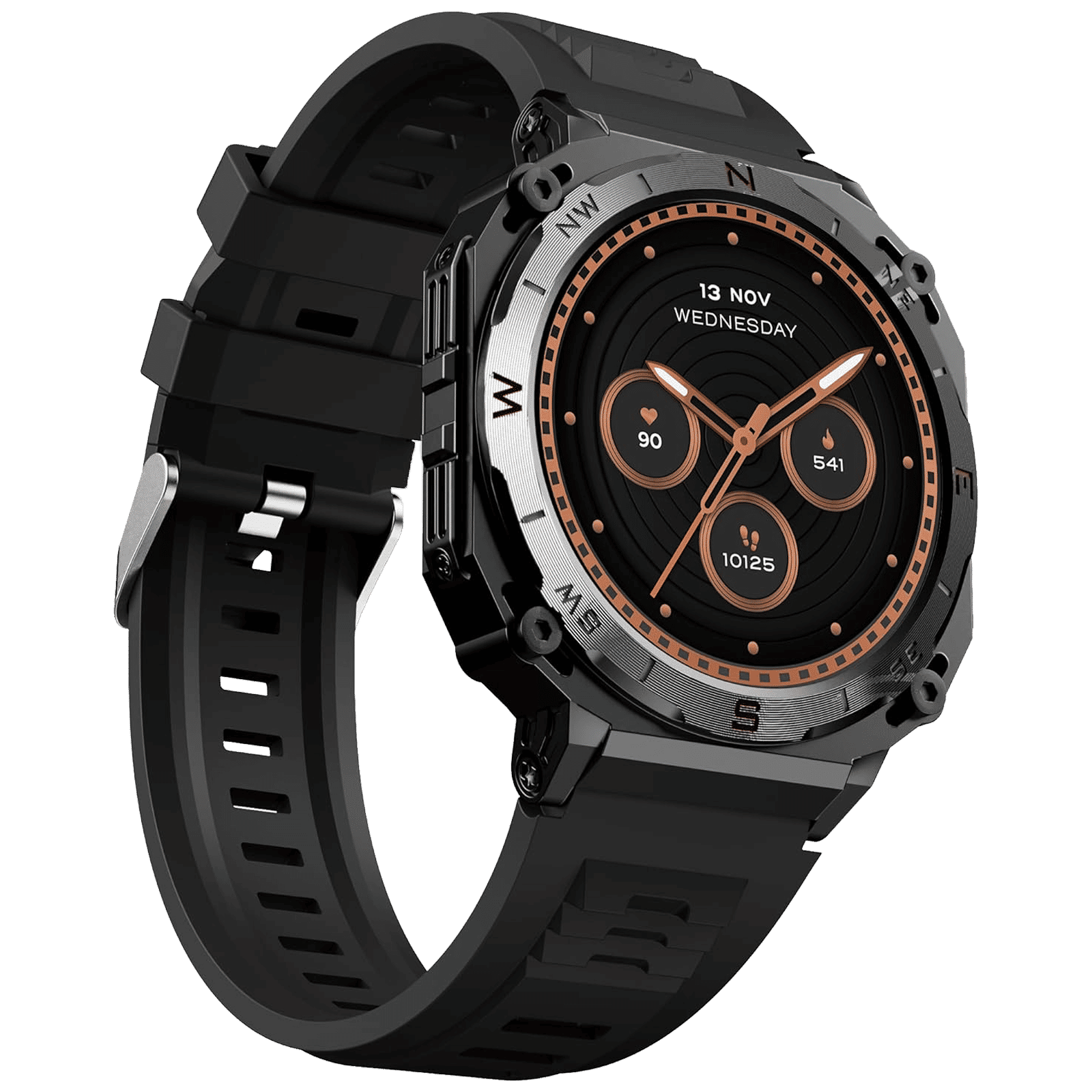 boAt Enigma X500 Smartwatch with Bluetooth Calling (36.3mm AMOLED Display, IP68 Sweat Resistant, Jet Black Strap) boAt Enigma X500 Smartwatch with Bluetooth Calling (36.3mm AMOLED Display, IP68 Sweat Resistant, Jet Black Strap)_1