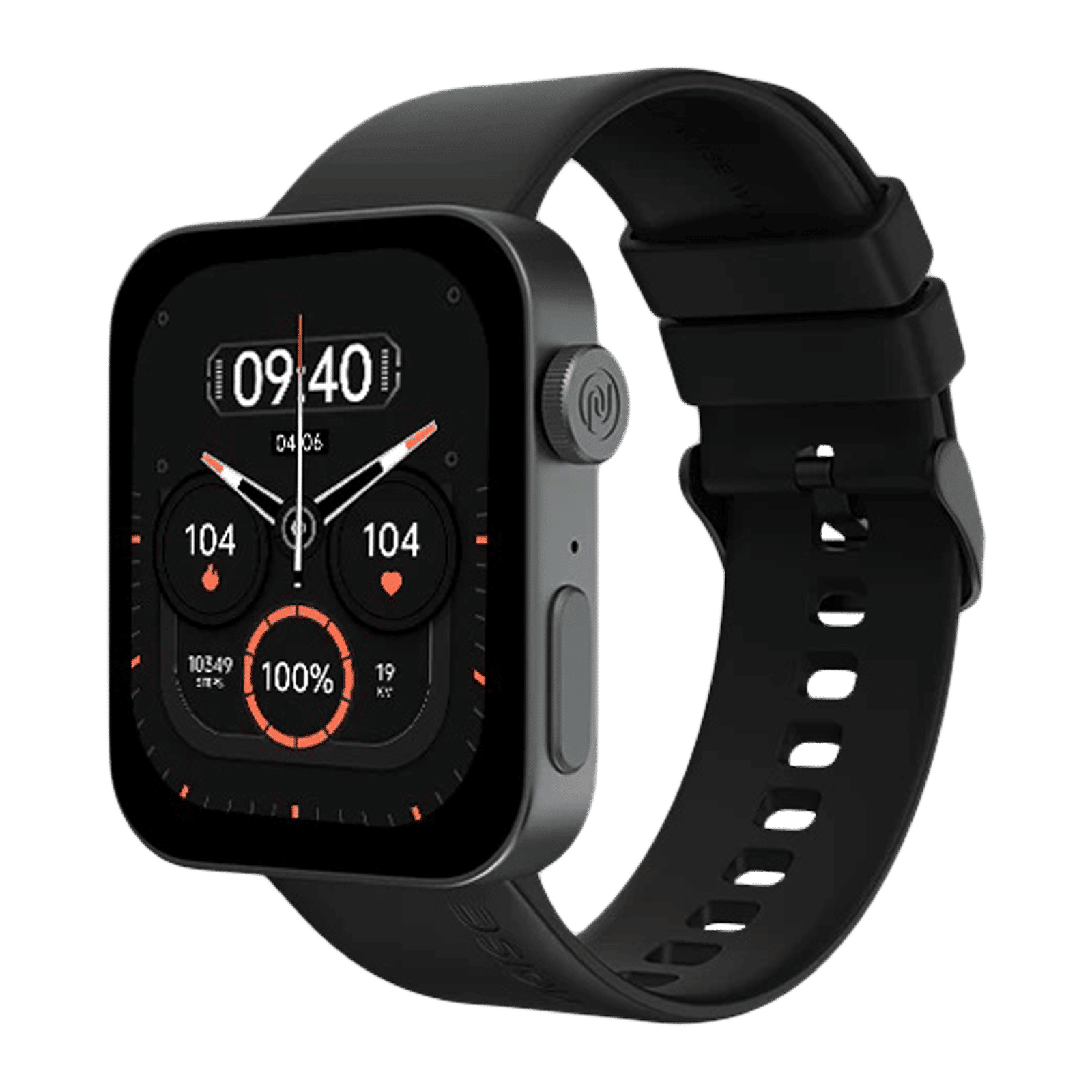 noise ColorFit Caliber 3 Smartwatch with Bluetooth Calling (45.2mm AMOLED Display, IP68 Water Resistant, Jet Black Strap)_4