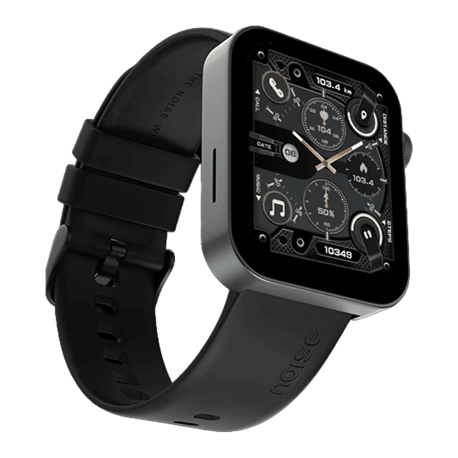 noise ColorFit Caliber 3 Smartwatch with Bluetooth Calling (45.2mm AMOLED Display, IP68 Water Resistant, Jet Black Strap)_5