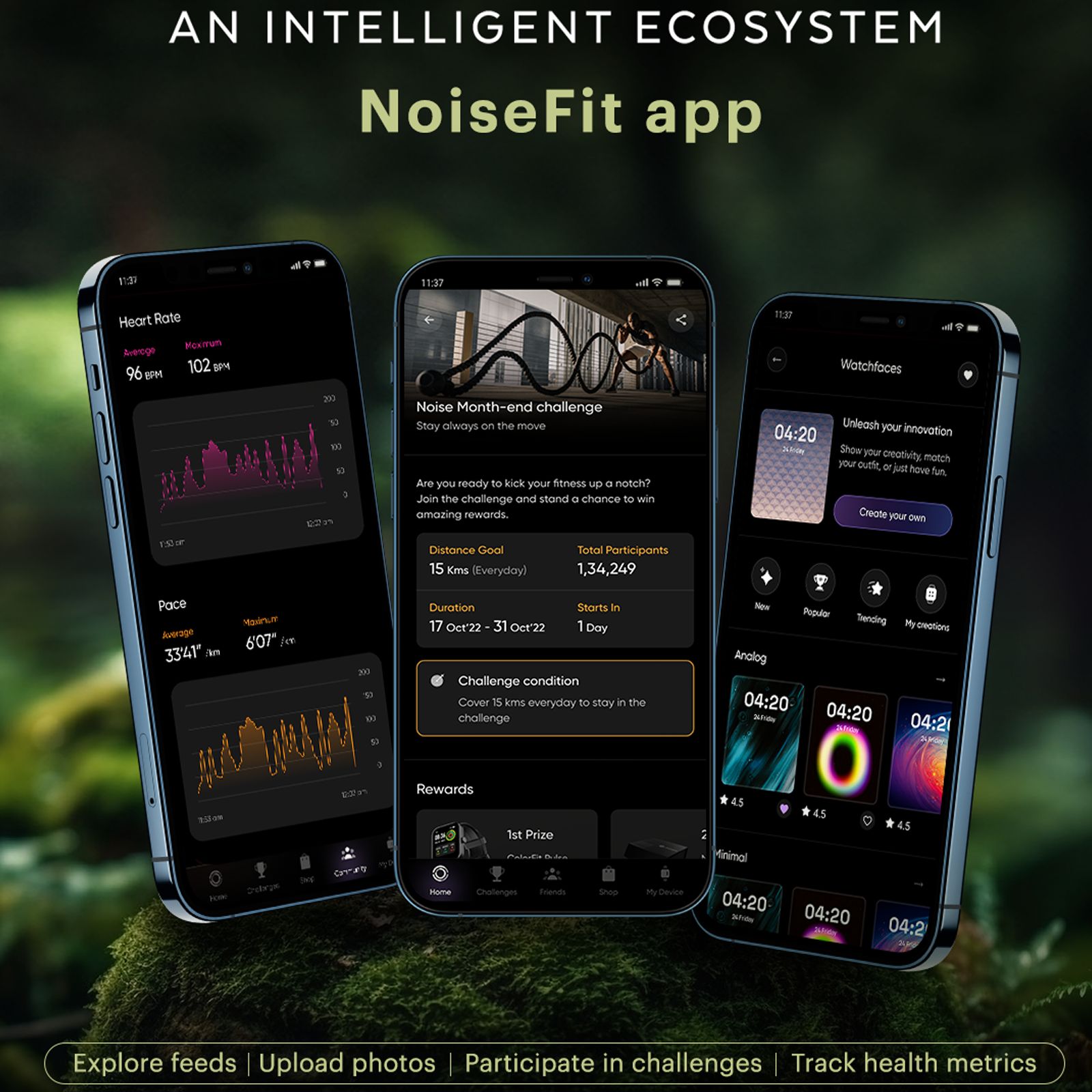 noise ColorFit Caliber 3 Plus Smartwatch with Bluetooth Calling (49.7mm AMOLED Display, IP67 Water Resistant, Jet Black Strap) noise ColorFit Caliber 3 Plus Smartwatch with Bluetooth Calling (49.7mm AMOLED Display, IP67 Water Resistant, Jet Black Strap)_14