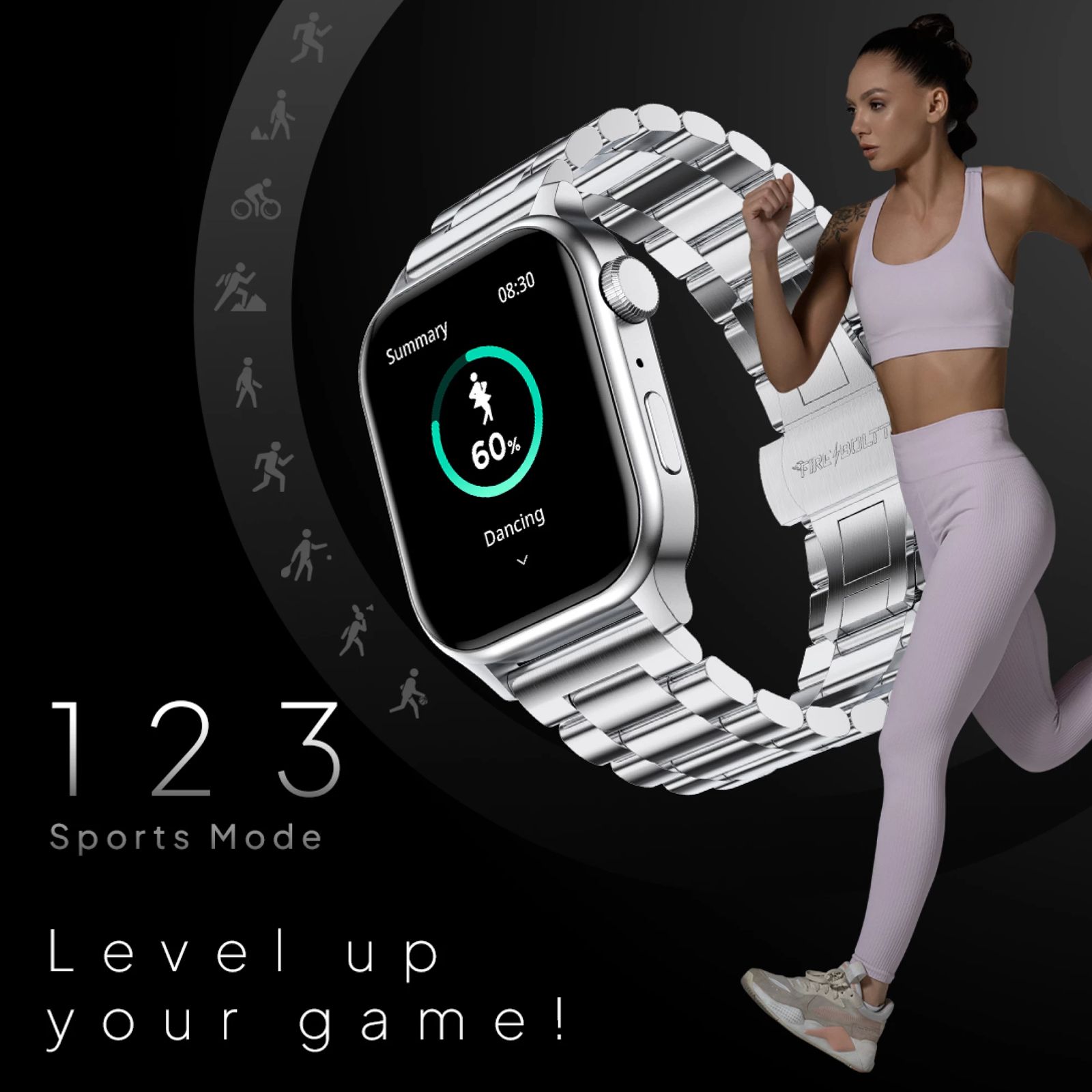 FIRE-BOLTT Rise Luxe Smartwatch with Bluetooth Calling (47mm HD Display, IP67 Water Resistant, Silver Strap) FIRE-BOLTT Rise Luxe Smartwatch with Bluetooth Calling (47mm HD Display, IP67 Water Resistant, Silver Strap)_4