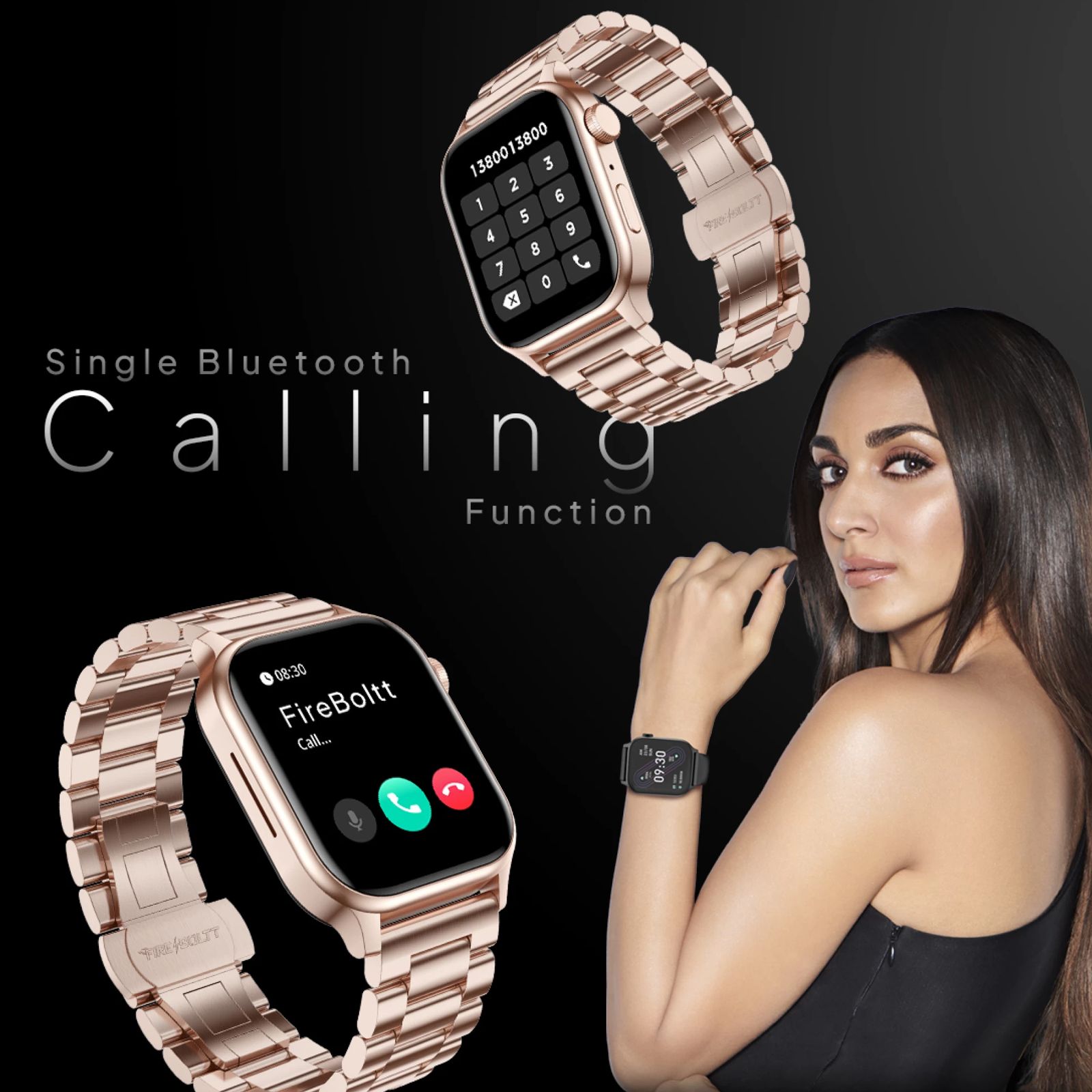 FIRE-BOLTT Rise Luxe Smartwatch with Bluetooth Calling (47mm LCD Display, IP67 Water Resistant, Rose Gold Strap) FIRE-BOLTT Rise Luxe Smartwatch with Bluetooth Calling (47mm LCD Display, IP67 Water Resistant, Rose Gold Strap)_8