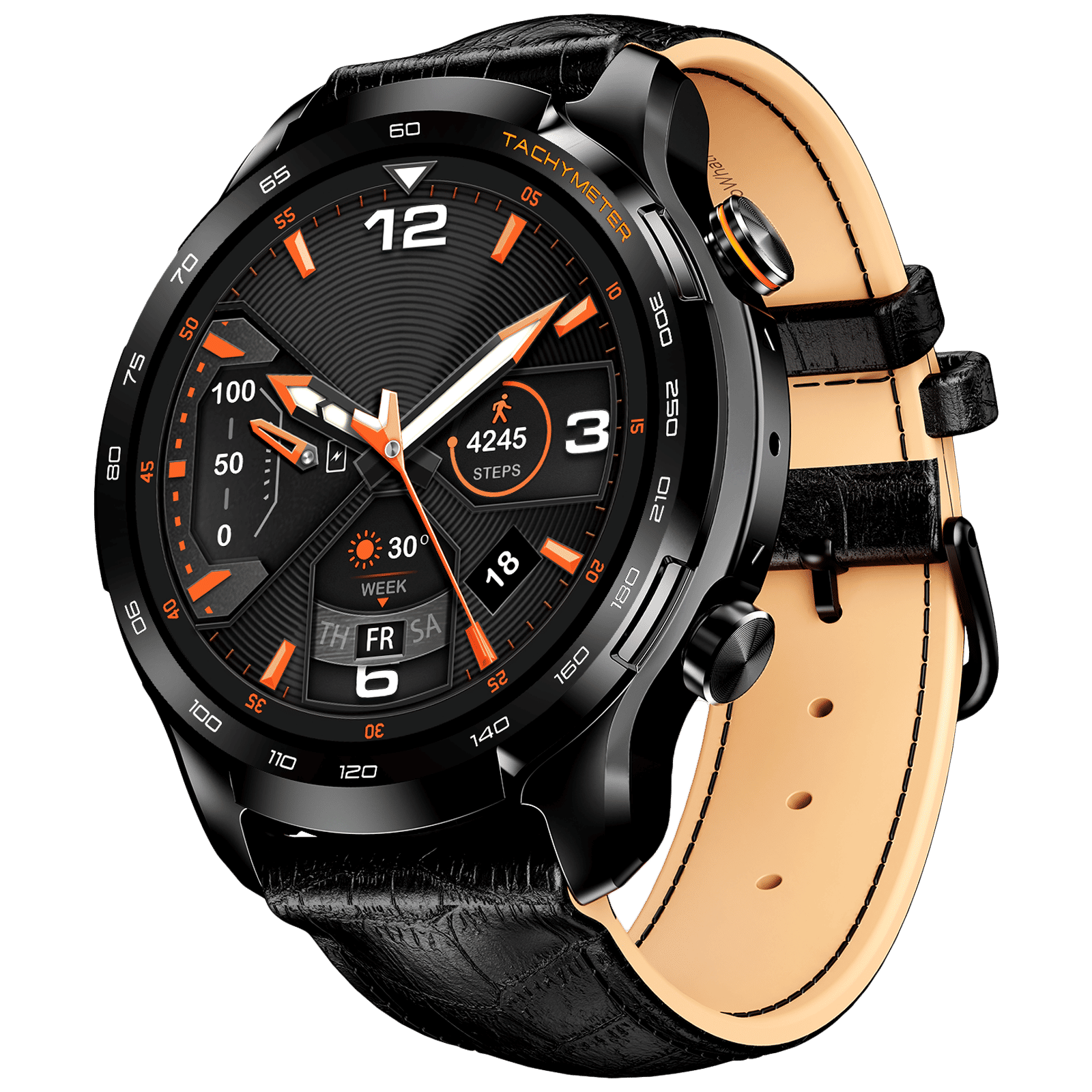 boAt Lunar Pro LTE Bluetooth+4G SIM Android OS Wristphone (35mm AMOLED Display, In-built GPS, Black Strap) boAt Lunar Pro LTE Bluetooth+4G SIM Android OS Wristphone (35mm AMOLED Display, In-built GPS, Black Strap)_1