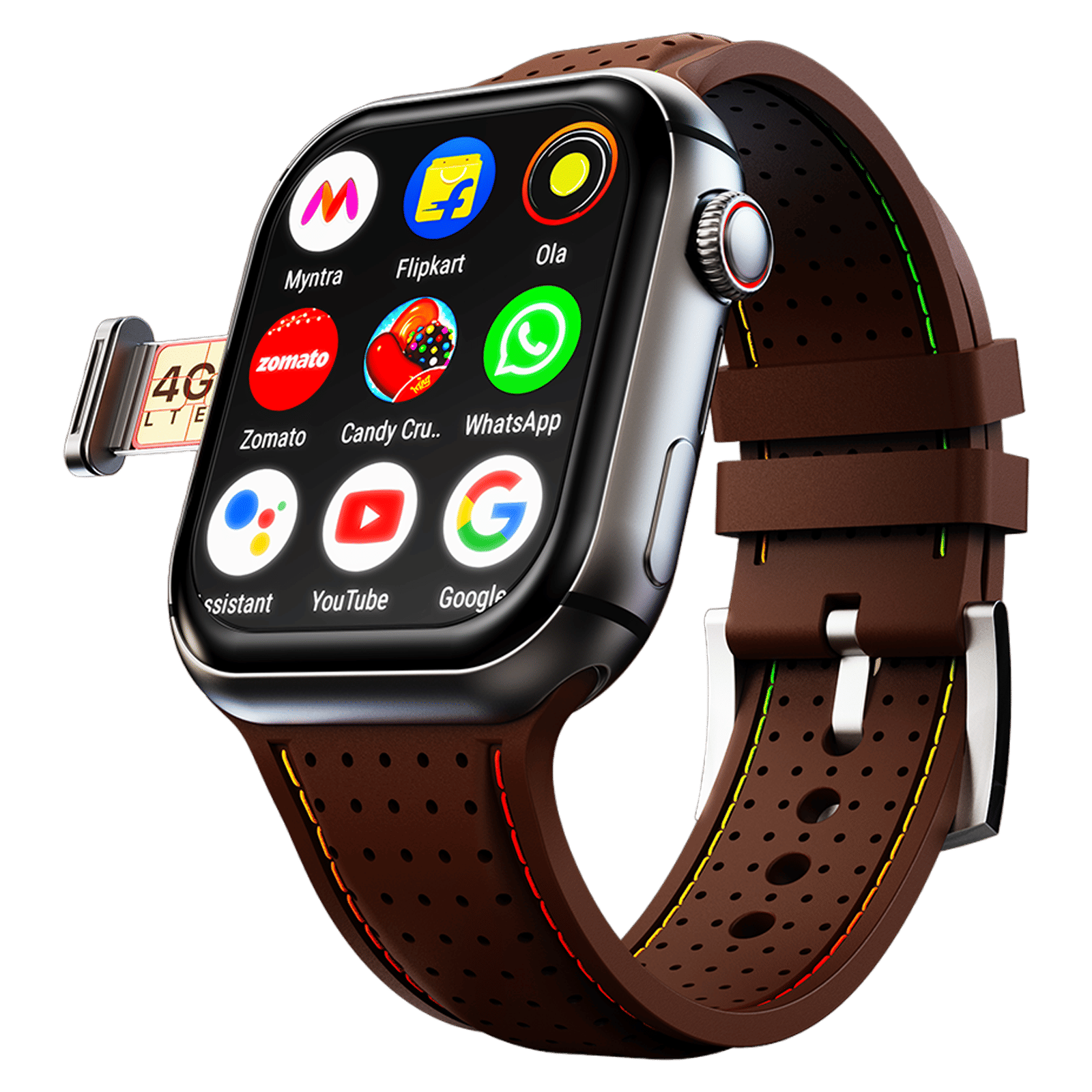 FIRE-BOLTT Dream GPS+Wi-Fi+4G SIM+Bluetooth Android OS Wristphone (51.3mm HD Display, Cortex A7MP CPU, Google Play Store, Cocoa Couture Strap) FIRE-BOLTT Dream GPS+Wi-Fi+4G SIM+Bluetooth Android OS Wristphone (51.3mm HD Display, Cortex A7MP CPU, Google Play Store, Cocoa Couture Strap)_1