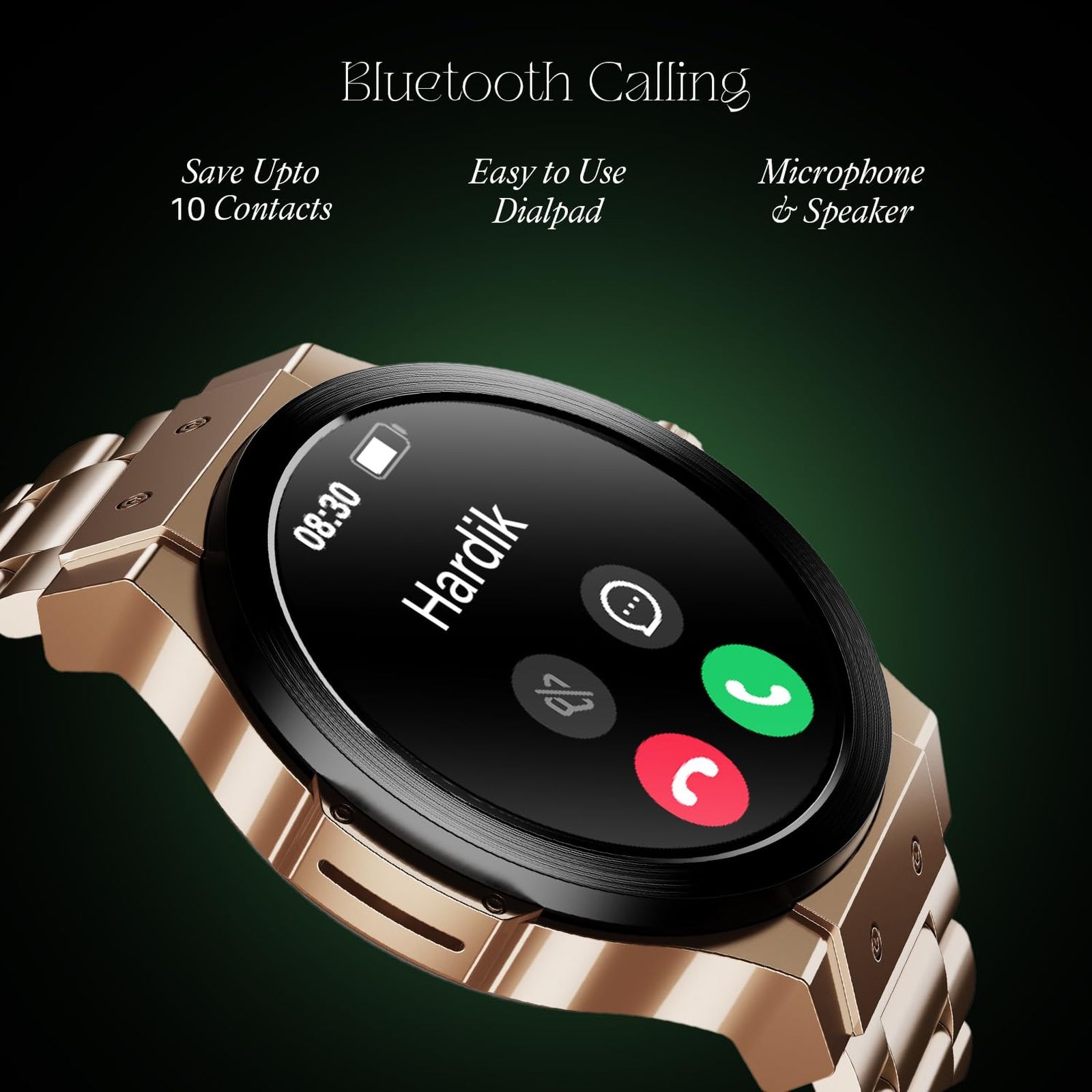 boAt Enigma X400 Smartwatch with Bluetooth Calling (36.8mm AMOLED Display, IP67 Sweat Resistant, Vintage Brown Strap) boAt Enigma X400 Smartwatch with Bluetooth Calling (36.8mm AMOLED Display, IP67 Sweat Resistant, Vintage Brown Strap)_4