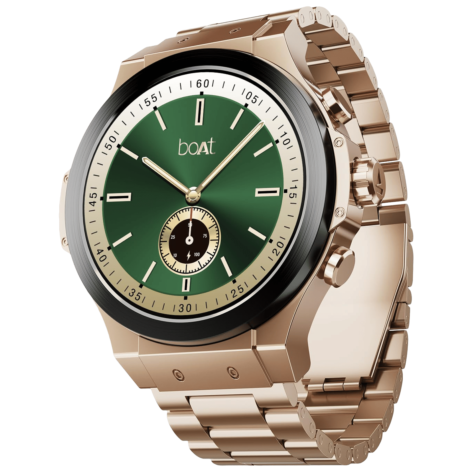 boAt Enigma X400 Smartwatch with Bluetooth Calling (36.8mm AMOLED Display, IP67 Sweat Resistant, Vintage Brown Strap) boAt Enigma X400 Smartwatch with Bluetooth Calling (36.8mm AMOLED Display, IP67 Sweat Resistant, Vintage Brown Strap)_1