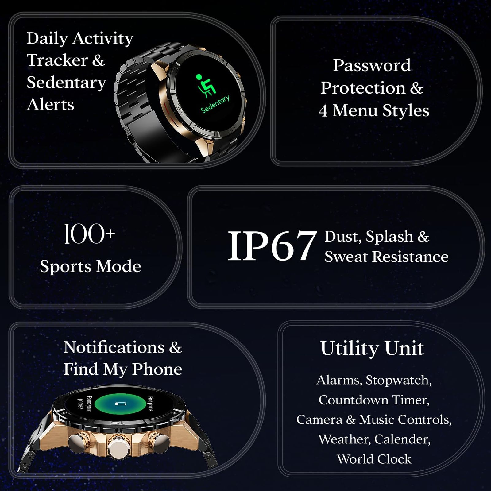 boAt Enigma X700 Smartwatch with Bluetooth Calling (38mm AMOLED Display, IP67 Sweat Resistant, Copper Black Strap) boAt Enigma X700 Smartwatch with Bluetooth Calling (38mm AMOLED Display, IP67 Sweat Resistant, Copper Black Strap)_7