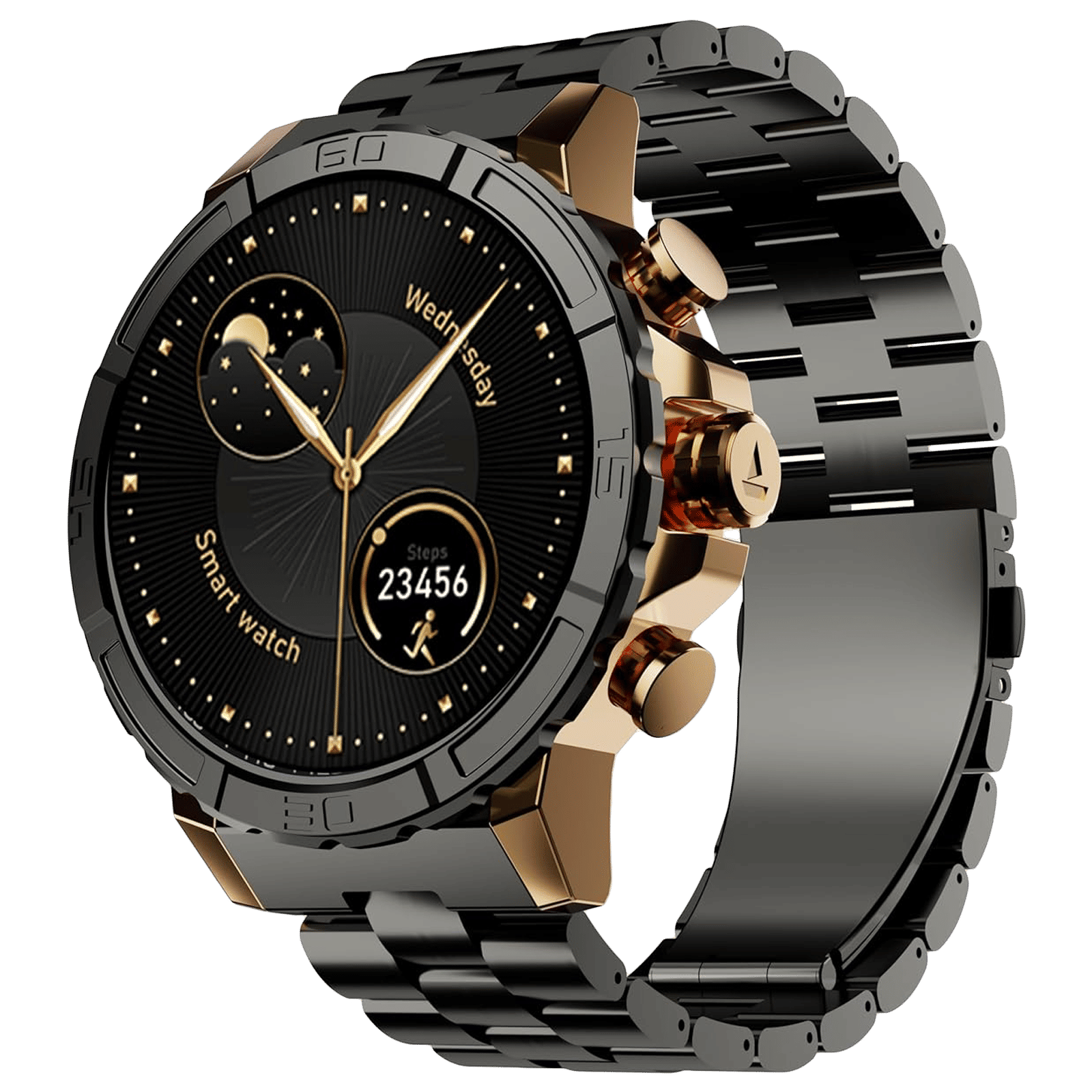 boAt Enigma X700 Smartwatch with Bluetooth Calling (38mm AMOLED Display, IP67 Sweat Resistant, Copper Black Strap) boAt Enigma X700 Smartwatch with Bluetooth Calling (38mm AMOLED Display, IP67 Sweat Resistant, Copper Black Strap)_1