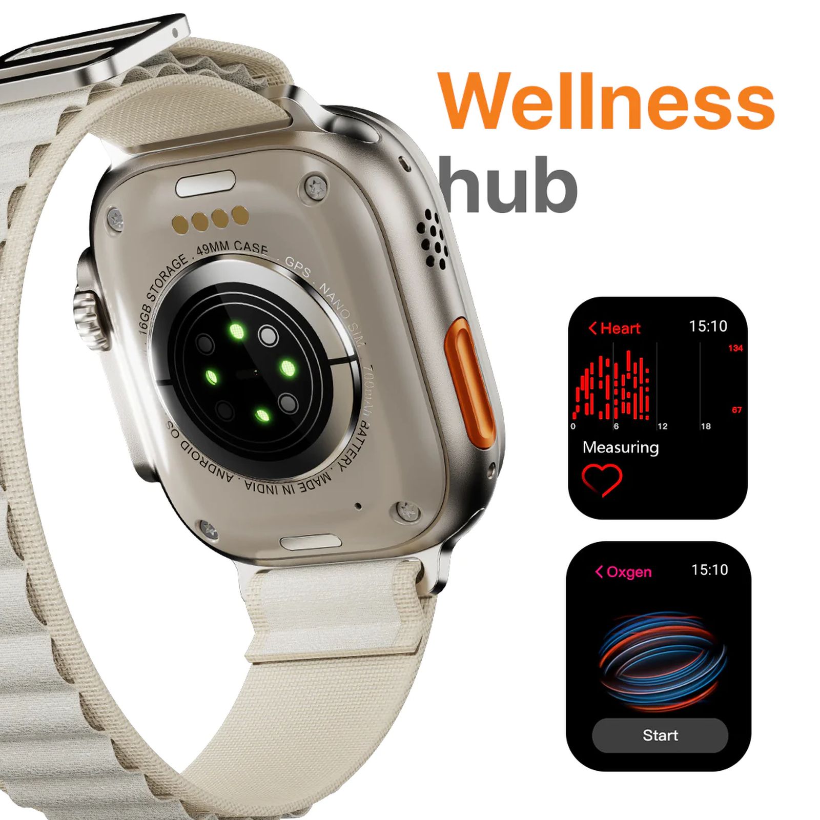 FIRE-BOLTT Oracle GPS+Wi-Fi+4G SIM+Bluetooth Android OS Wristphone (50mm Display, ARM CortexTM A53 MP, Play Store Unlimited Apps, Orange Horizon Strap) FIRE-BOLTT Oracle GPS+Wi-Fi+4G SIM+Bluetooth Android OS Wristphone (50mm Display, ARM CortexTM A53 MP, Play Store Unlimited Apps, Orange Horizon Strap)_10