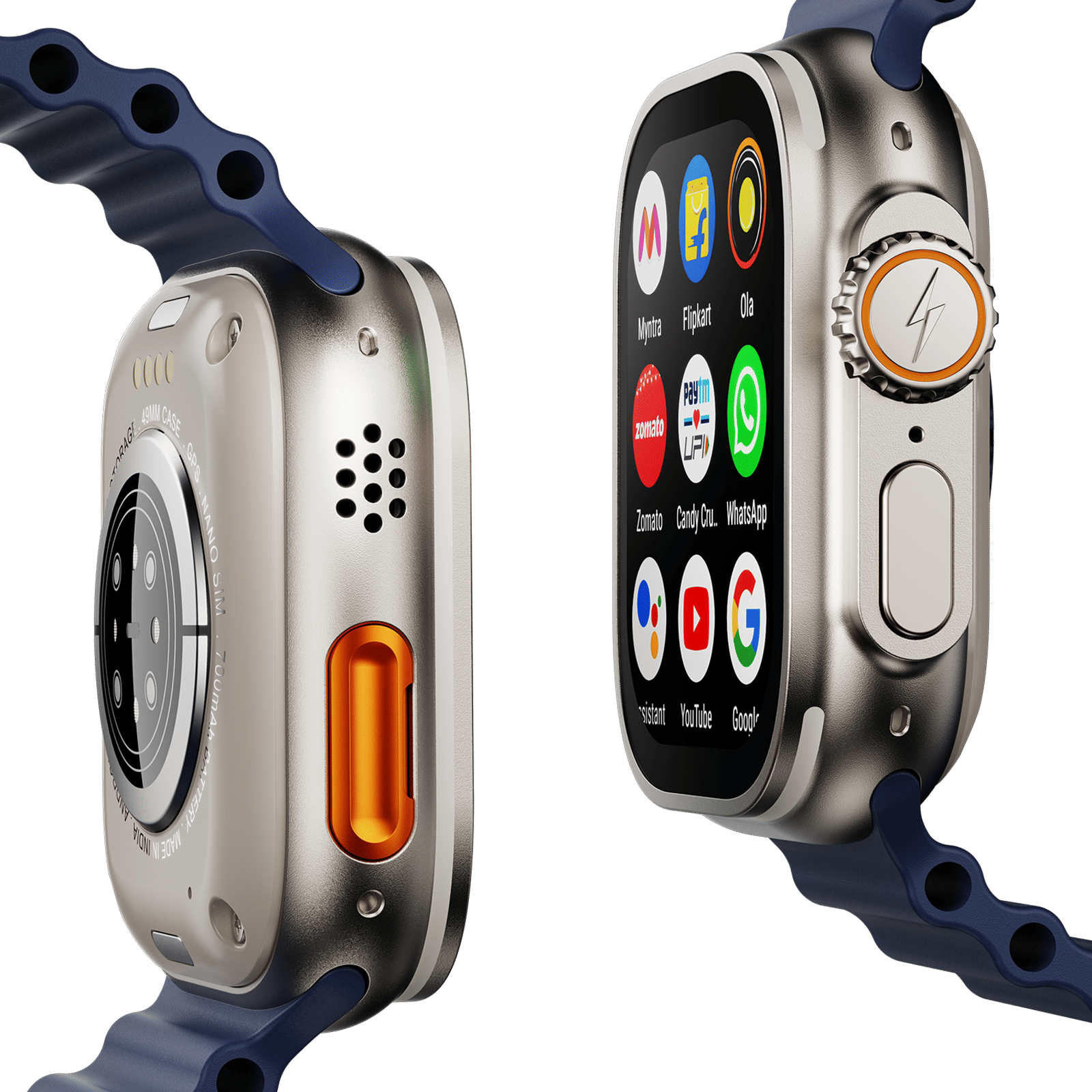 FIRE-BOLTT Oracle GPS+Wi-Fi+4G SIM+Bluetooth Android OS Wristphone (50mm Display, ARM CortexTM A53 MP, Play Store Unlimited Apps, Marine Mirage Strap)_3