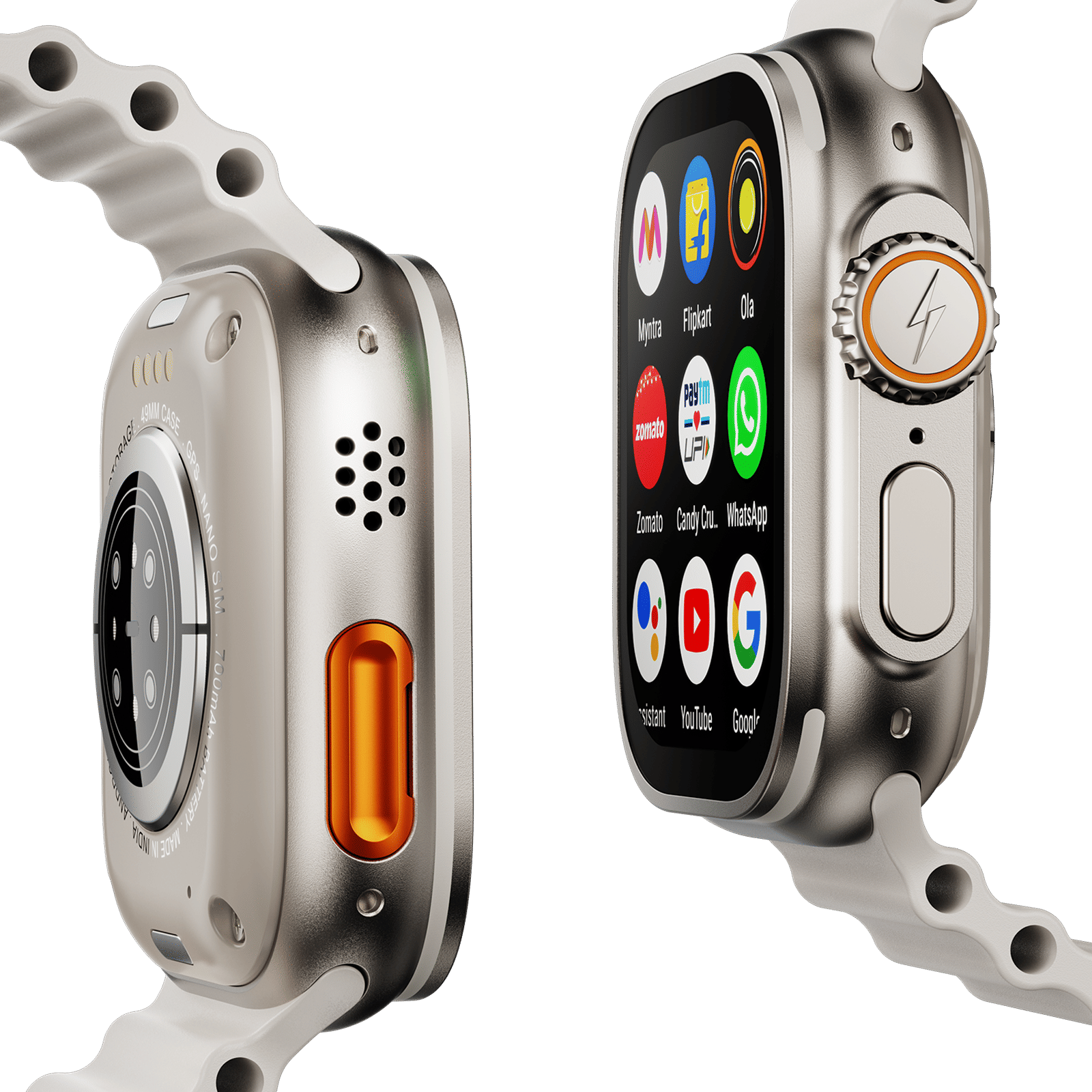 FIRE-BOLTT Oracle GPS+Wi-Fi+4G SIM+Bluetooth Android OS Wristphone (50mm Display, ARM CortexTM A53 MP, Play Store Unlimited Apps, Crystal Tide Strap)_3
