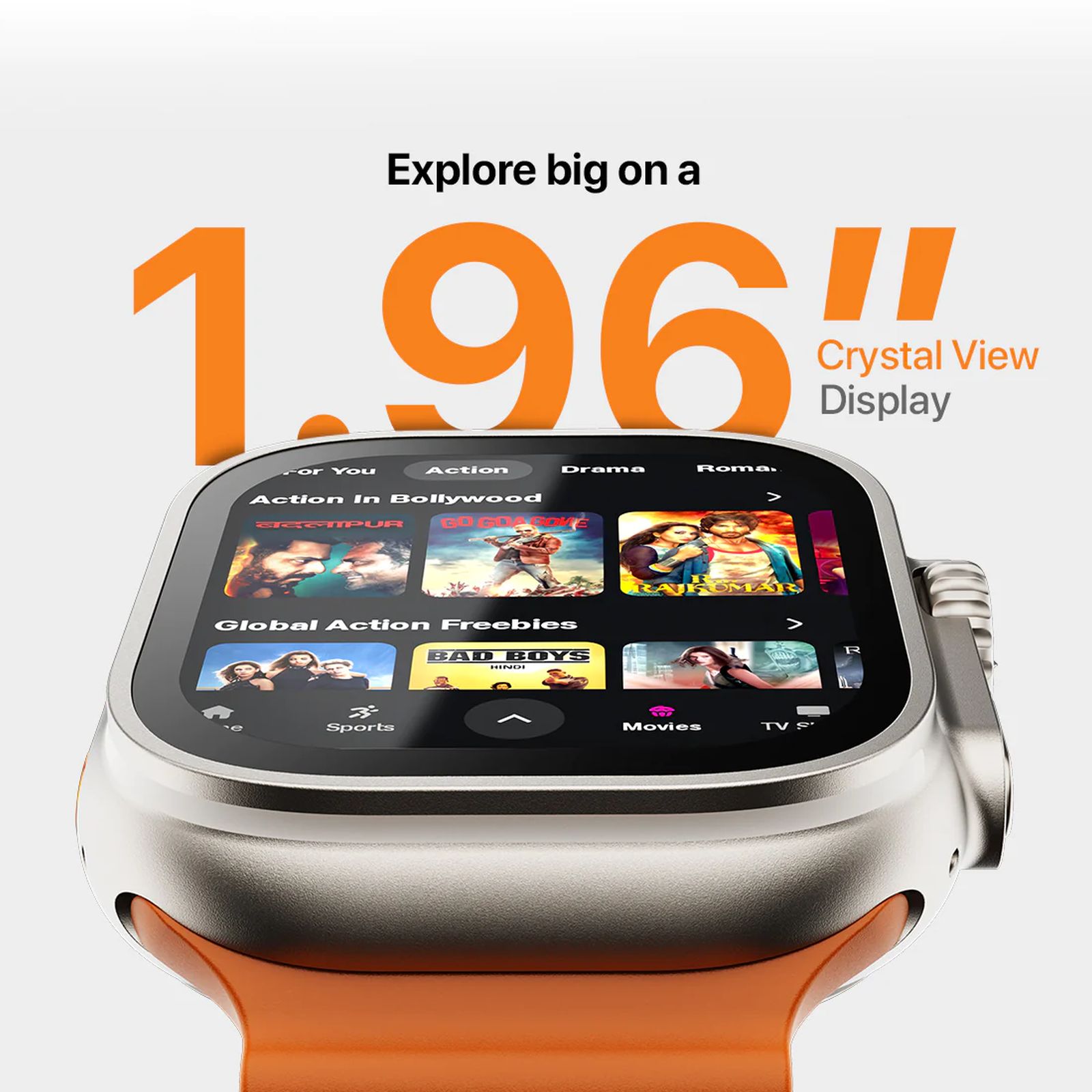 FIRE-BOLTT Oracle GPS+Wi-Fi+4G SIM+Bluetooth Android OS Wristphone (50mm Display, ARM CortexTM A53 MP, Play Store Unlimited Apps, Crystal Tide Strap)_6