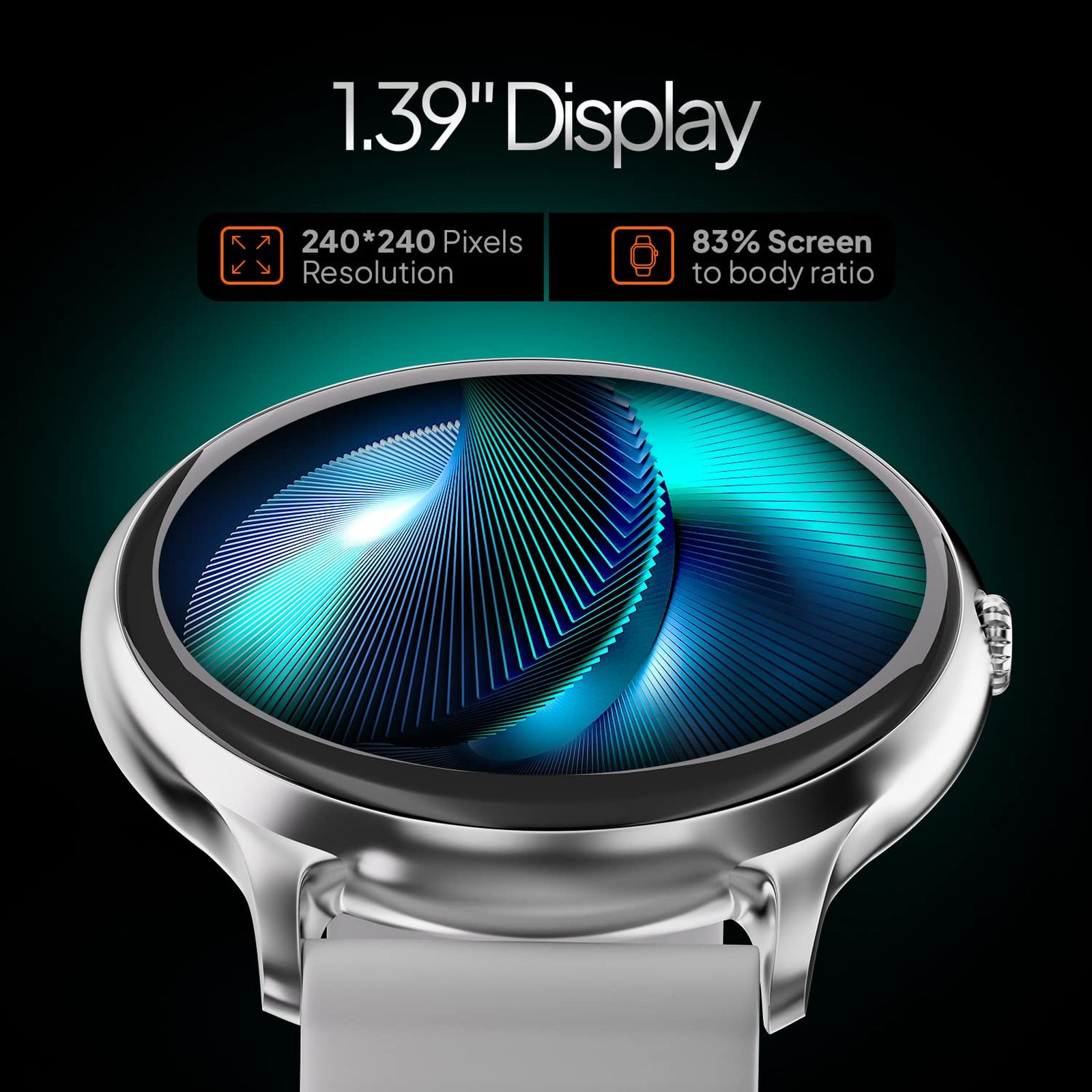 FIRE-BOLTT Phoenix Pro Smartwatch with Bluetooth Calling (35.3mm HD Display, IP67 Water Resistant, Silver Grey Strap) FIRE-BOLTT Phoenix Pro Smartwatch with Bluetooth Calling (35.3mm HD Display, IP67 Water Resistant, Silver Grey Strap)_2