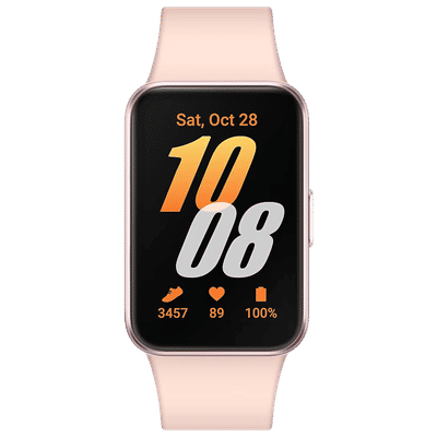 SAMSUNG Galaxy Fit3 Smartwatch with Activity
                      Tracker (40.9mm AMOLED Display, IP68 Water
                      Resistant, Pink Gold Strap)