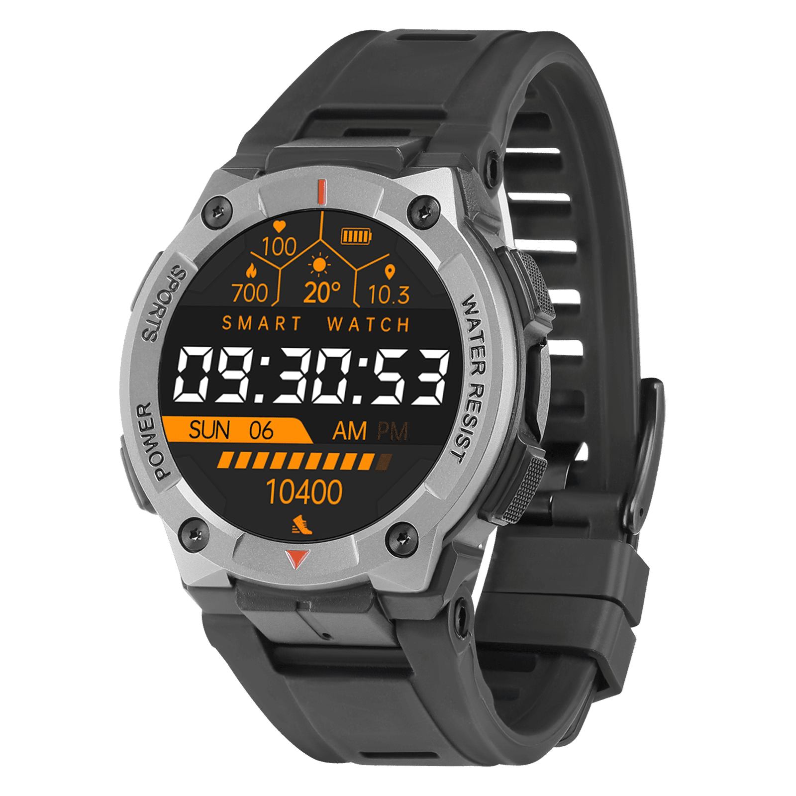 Croma Stride IR Smartwatch with Bluetooth Calling (1.39 inches, IPS Display, IP68 Water and Dust Resistant, Black Strap)_3