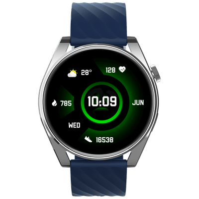 Croma Velocity AR Smartwatch with Bluetooth
                      Calling (36.3mm AMOLED Display, IP68 Water
                      Resistant, Blue Strap)