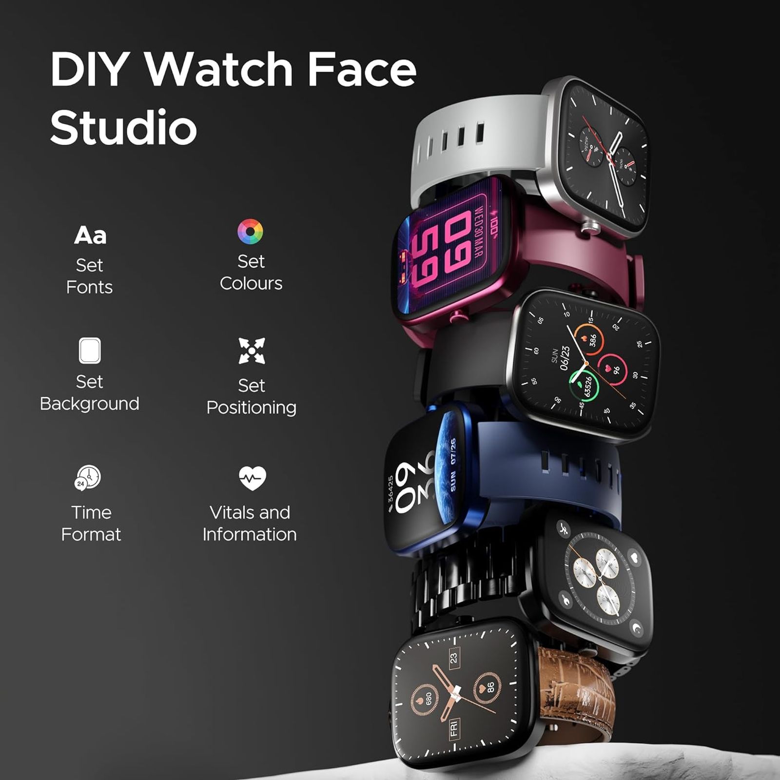 boAt Ultima Prism Smartwatch with Bluetooth Calling (49.7mm AMOLED Display, IP67 Sweat Resistant, Burgundy Strap) boAt Ultima Prism Smartwatch with Bluetooth Calling (49.7mm AMOLED Display, IP67 Sweat Resistant, Burgundy Strap)_5