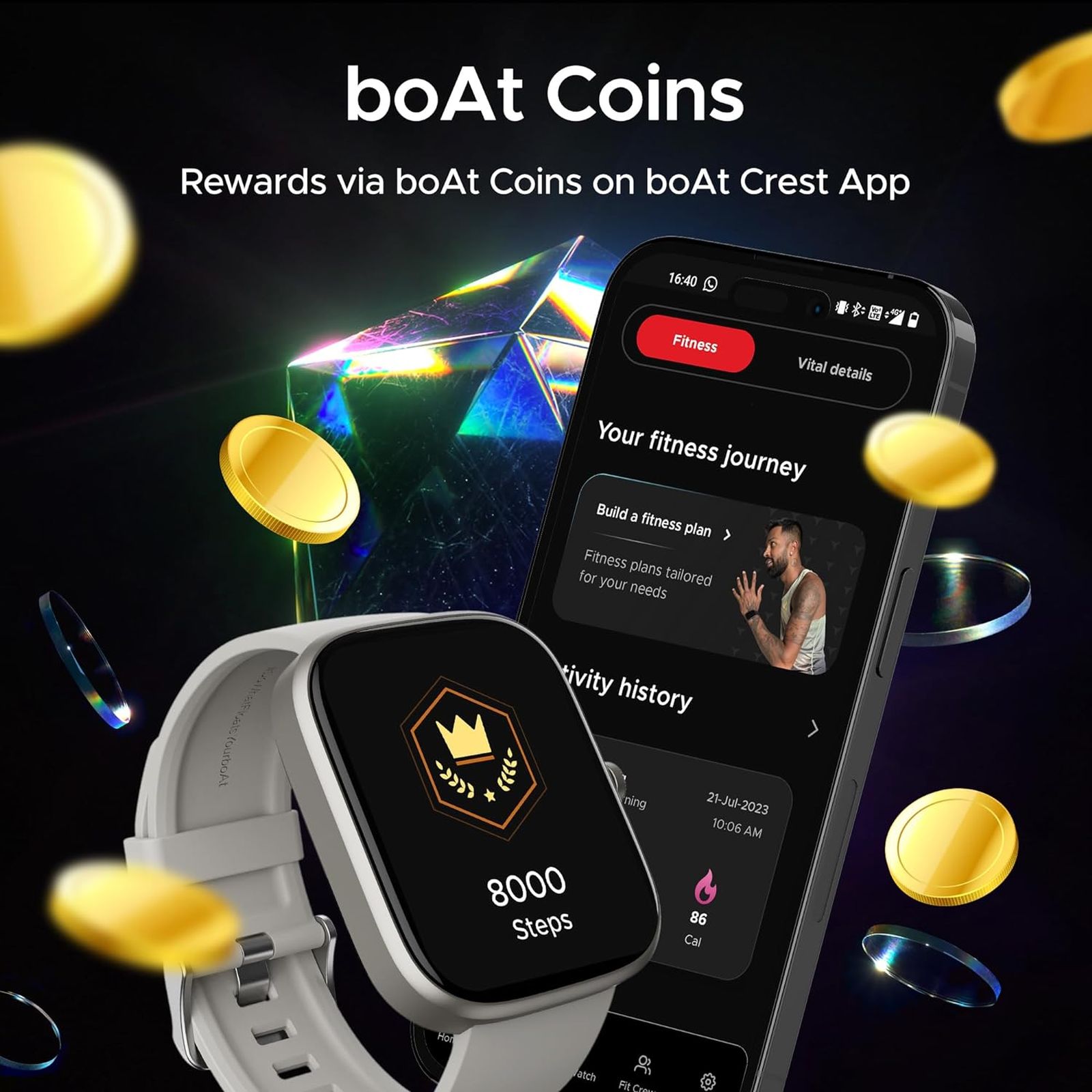 boAt Ultima Prism Smartwatch with Bluetooth Calling (49.7mm AMOLED Display, IP67 Sweat Resistant, Warm Grey Strap)_3