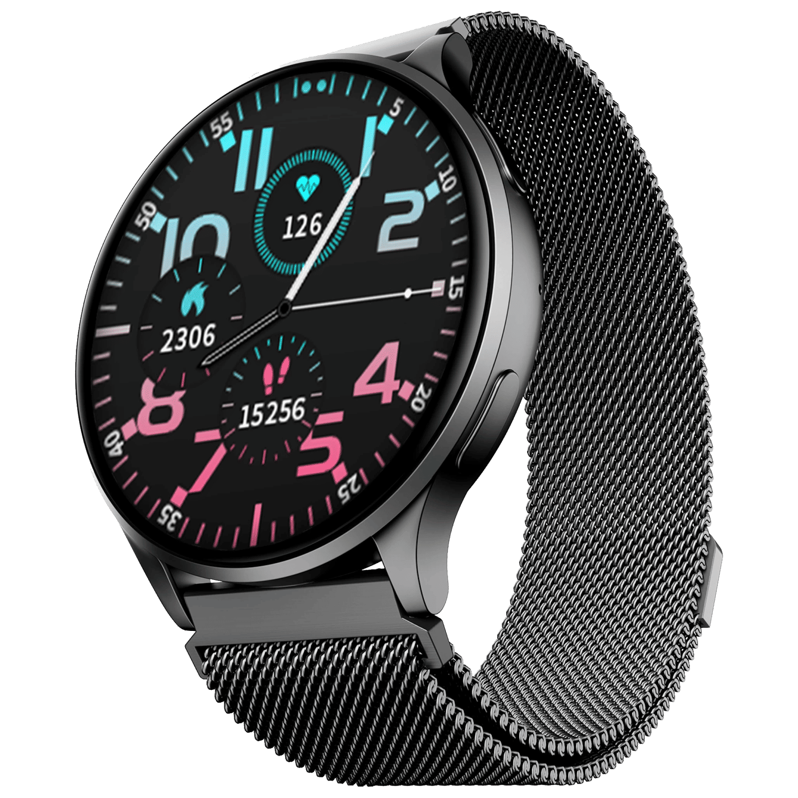 boAt Lunar Prime Smartwatch with Bluetooth Calling (36.83mm AMOLED Display, IP67 Sweat, Dust & Splash Resistant, Metal Grey Strap)_1