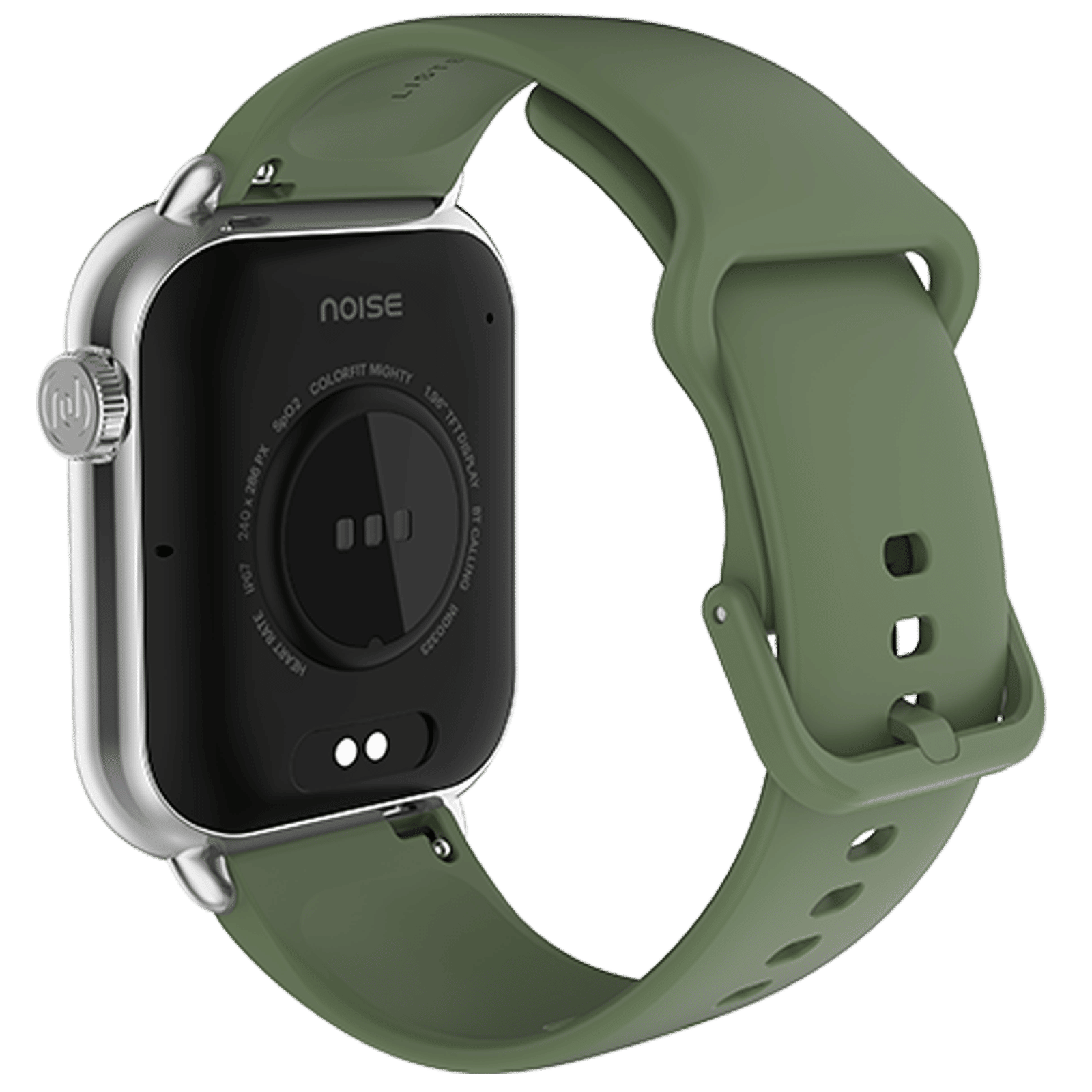 noise ColorFit Mighty Smartwatch with Bluetooth Calling (49.7mm TFT Display, IP67 Water Resistant, Forest Green Strap)_4