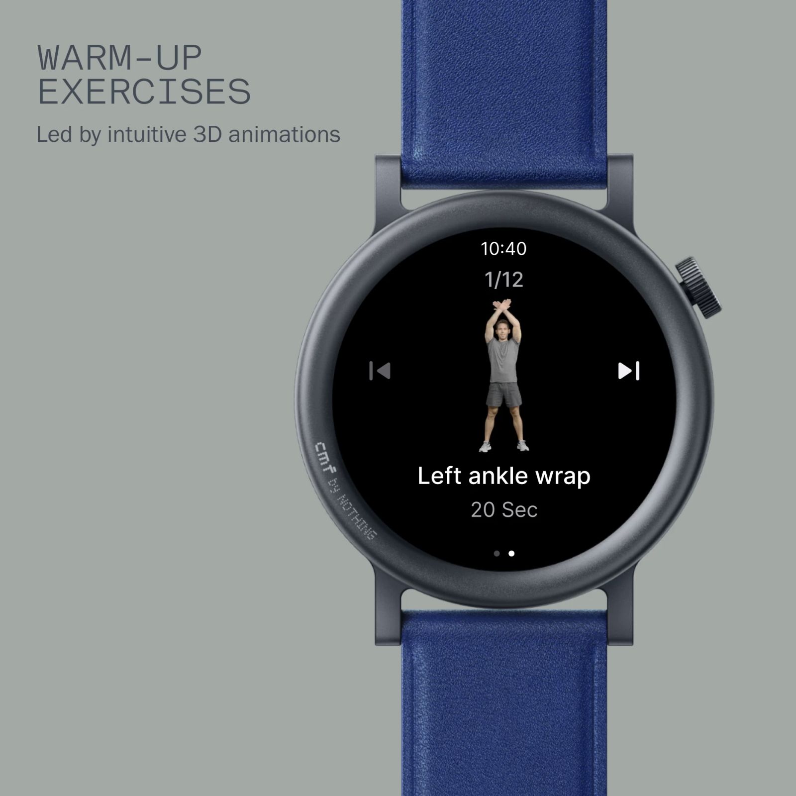 Nothing Watch Pro 2 Smartwatch with Bluetooth Calling (33.52mm AMOLED Display, IP68 Water Resistant, Blue Strap)_12