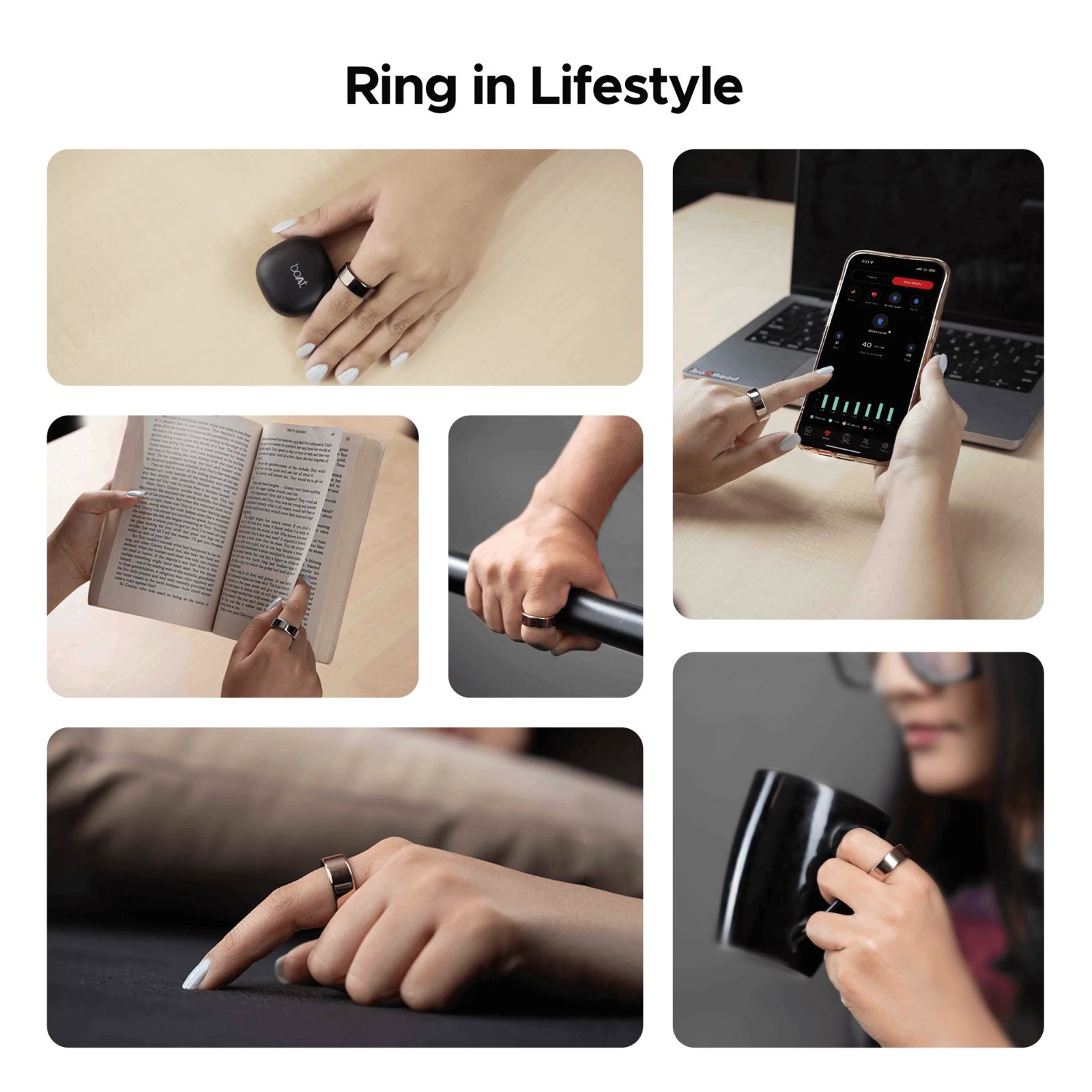 boAt Active Smart Ring with Activity Tracker (Size 8, Water Resistant, Midnight Black) boAt Active Smart Ring with Activity Tracker (Size 8, Water Resistant, Midnight Black)_8