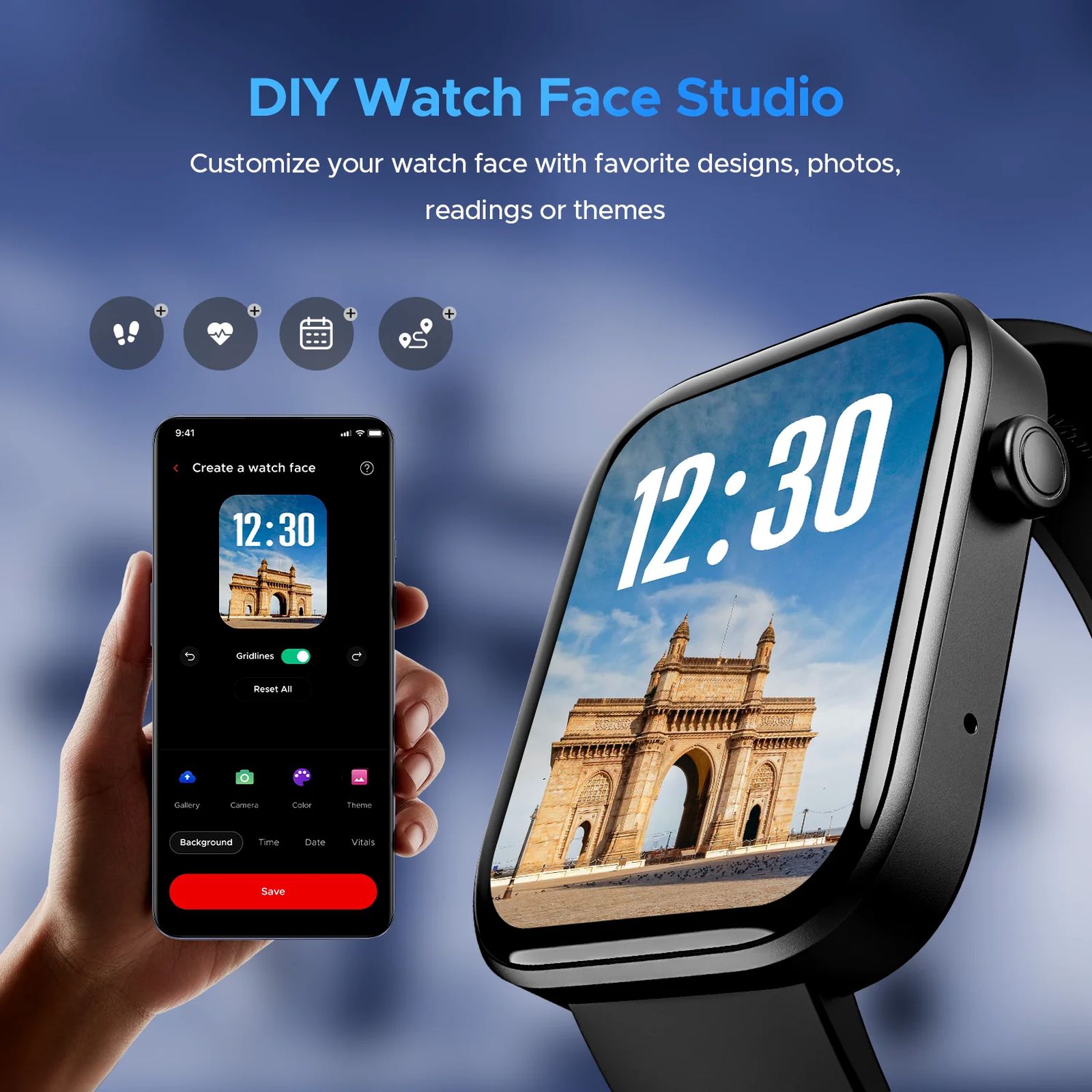 boAt Wave Astra 3 Smartwatch with Bluetooth Calling (46.4mm HD Display, IP67 Water Resistant, Active Black Strap)_5
