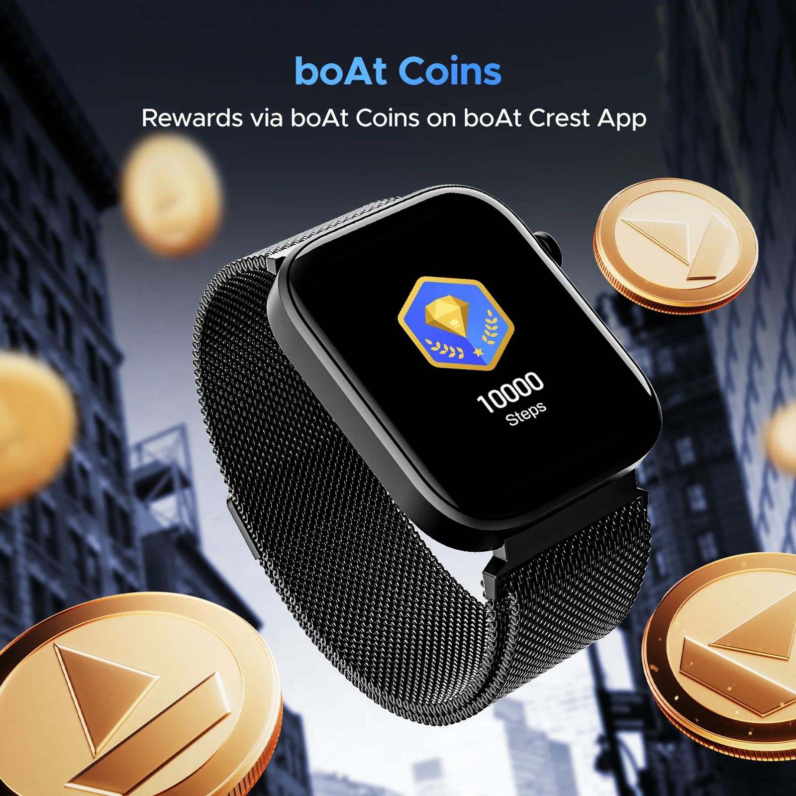 boAt Wave Astra 3 Smartwatch with Bluetooth Calling (46.48mm HD Display, IP67 Water Resistant, Black Metal Strap)_5