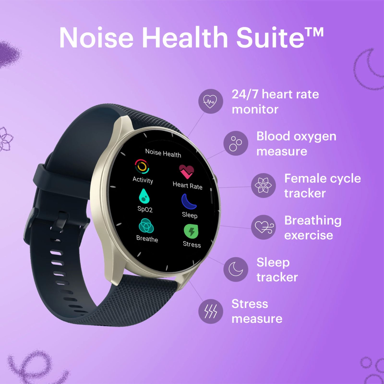 noise Fit Crew Smartwatch with Bluetooth Calling (35.05mm TFT Display, IP68 Water Resistant, Midnight Blue Strap) noise Fit Crew Smartwatch with Bluetooth Calling (35.05mm TFT Display, IP68 Water Resistant, Midnight Blue Strap)_3