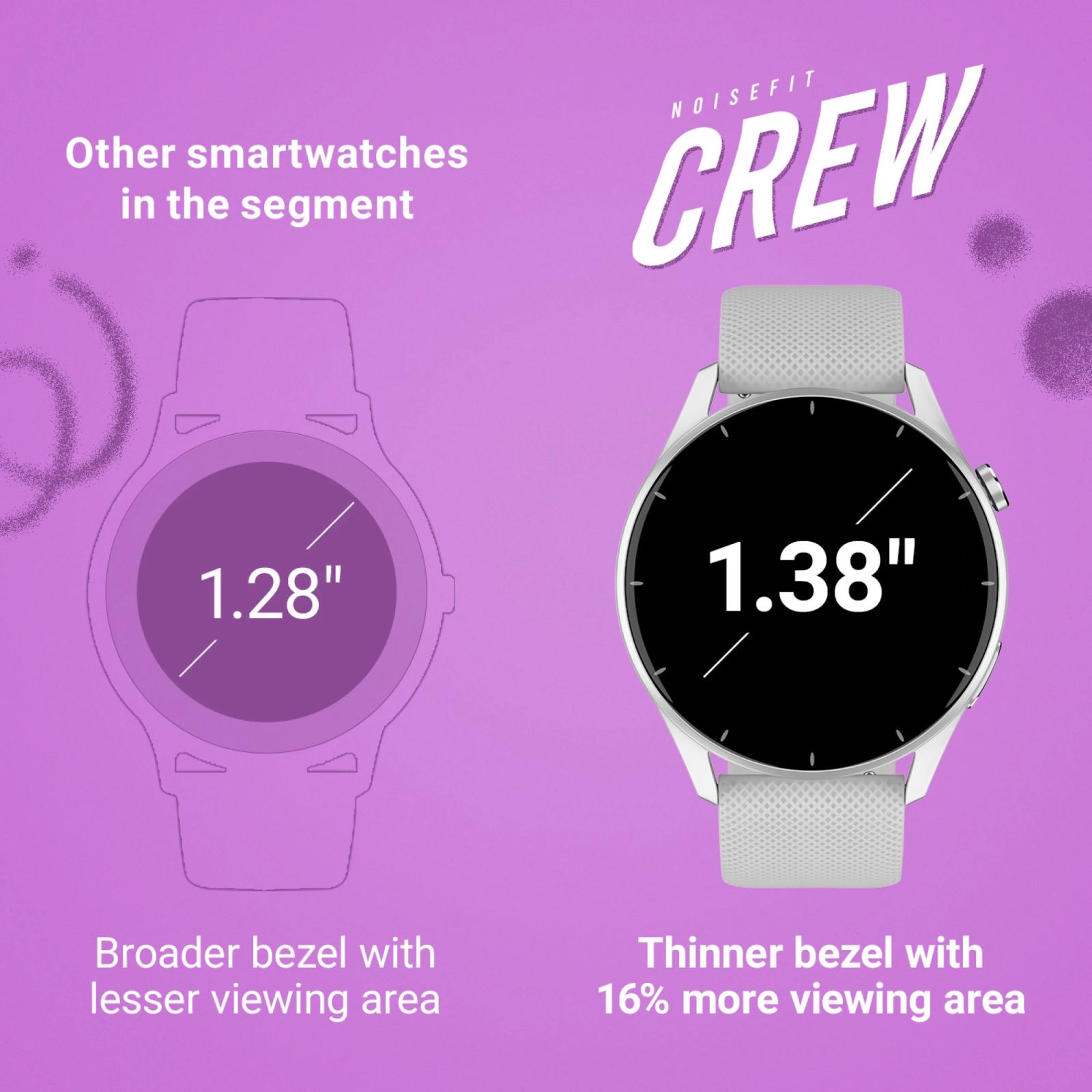 noise Fit Crew Smartwatch with Bluetooth Calling (35.05mm TFT Display, IP68 Water Resistant, Silver Grey Strap) noise Fit Crew Smartwatch with Bluetooth Calling (35.05mm TFT Display, IP68 Water Resistant, Silver Grey Strap)_6