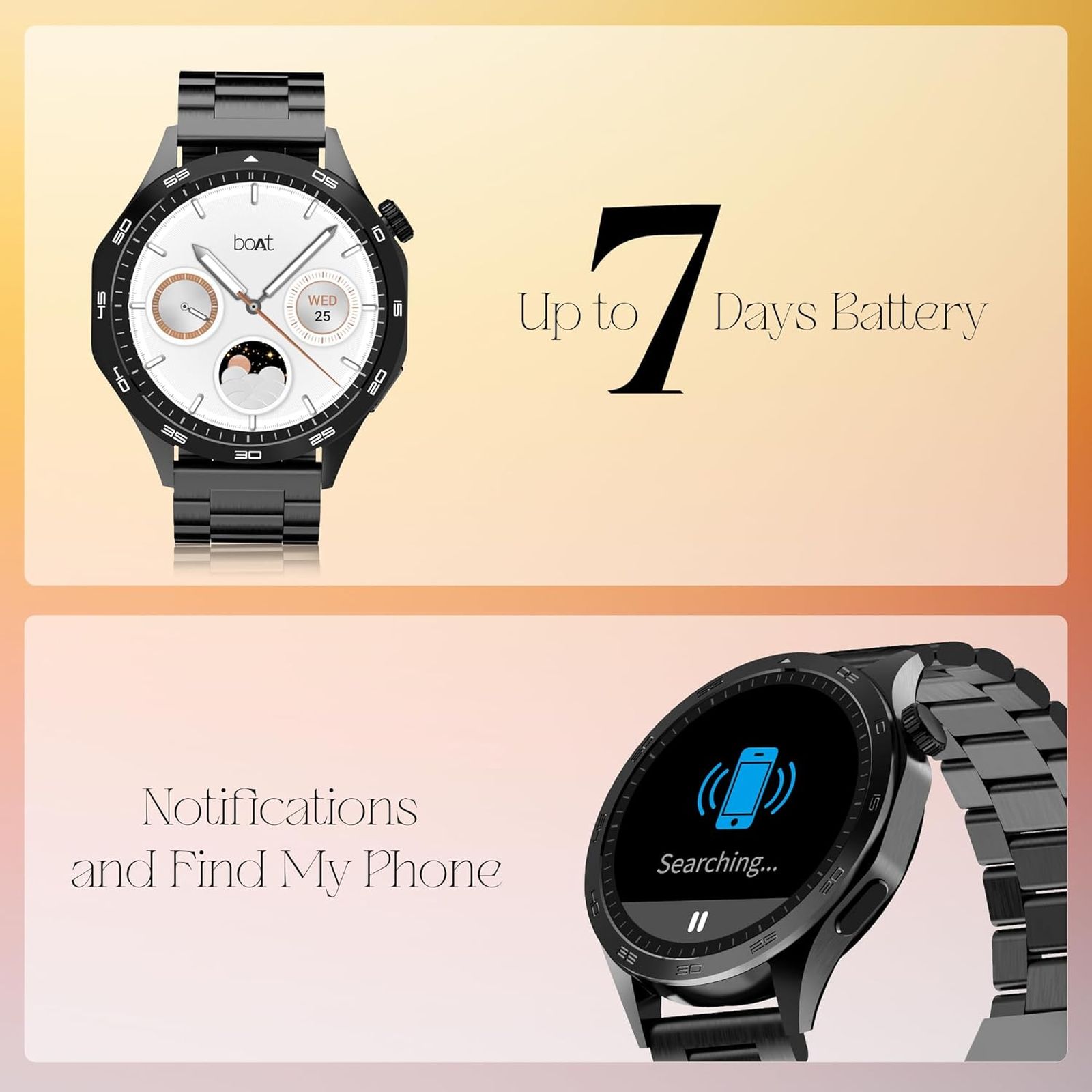 boAt Enigma Radiant Smartwatch with Bluetooth Calling (36.3mm AMOLED Display, IP68 Water Resistant, Metal Black Strap) boAt Enigma Radiant Smartwatch with Bluetooth Calling (36.3mm AMOLED Display, IP68 Water Resistant, Metal Black Strap)_6