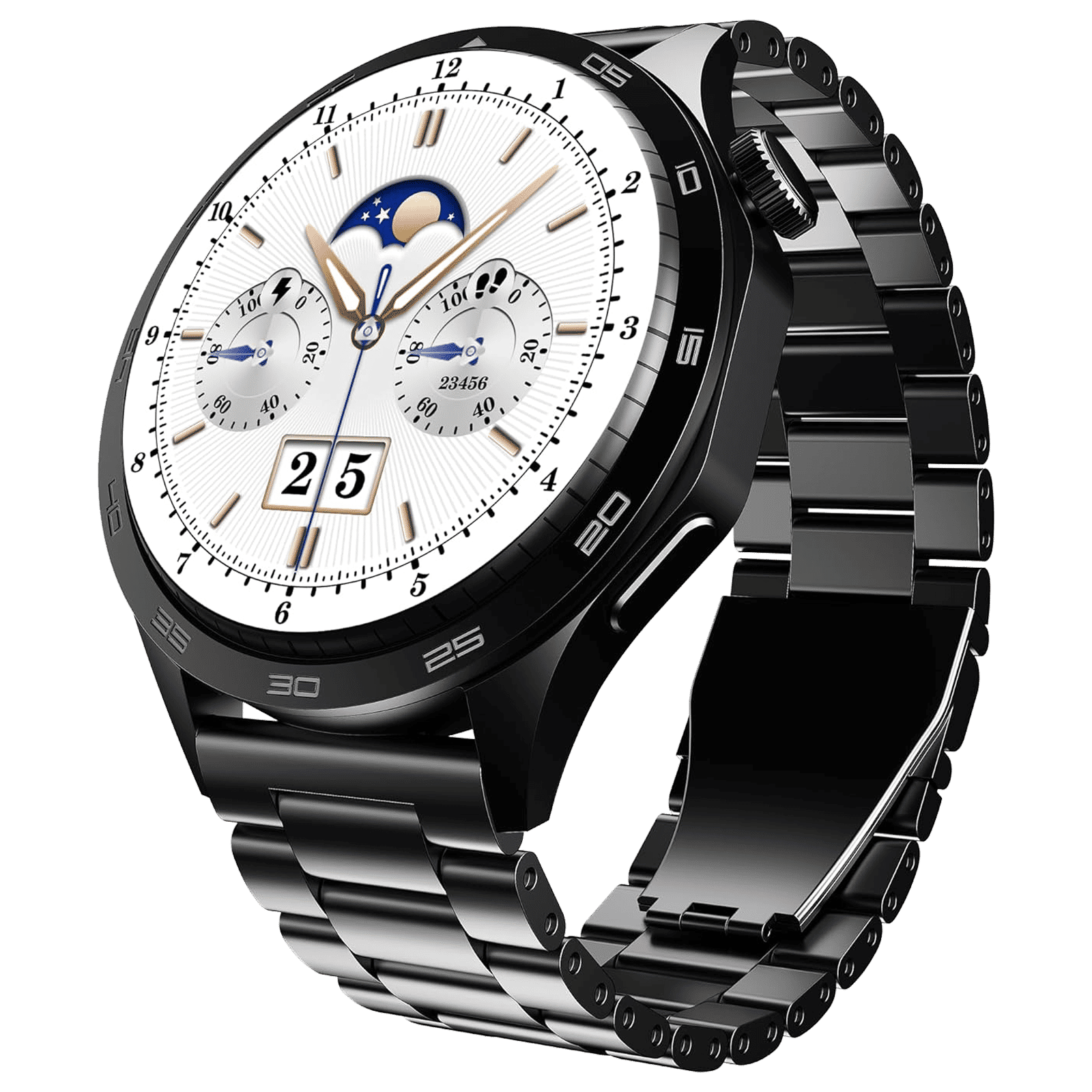 boAt Enigma Radiant Smartwatch with Bluetooth Calling (36.3mm AMOLED Display, IP68 Water Resistant, Metal Black Strap) boAt Enigma Radiant Smartwatch with Bluetooth Calling (36.3mm AMOLED Display, IP68 Water Resistant, Metal Black Strap)_1