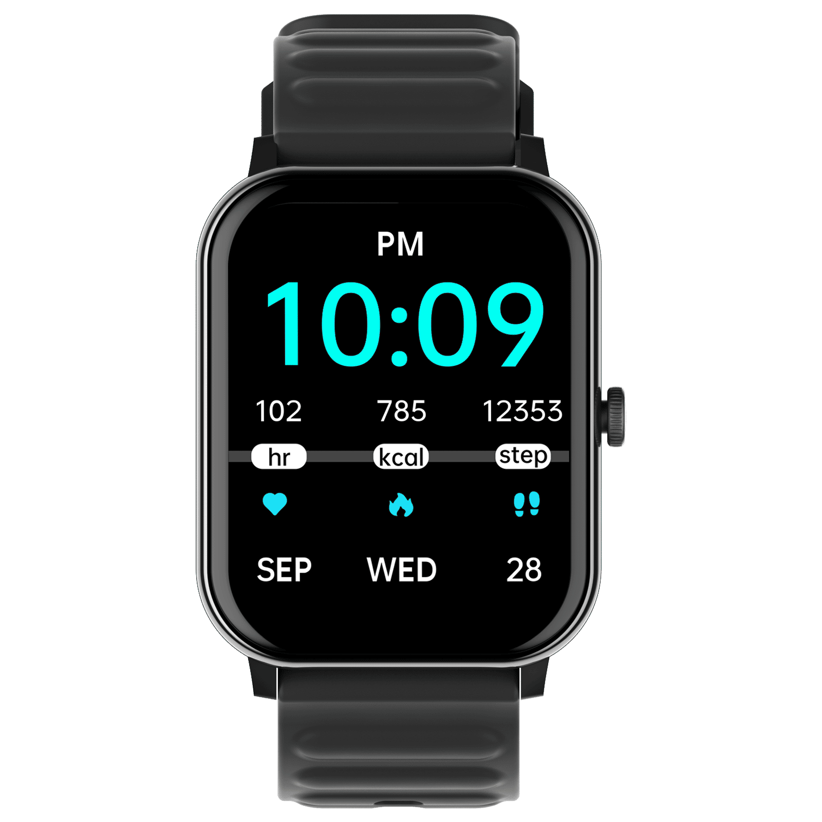 Croma STRIDE IS Smartwatch with Bluetooth Calling (2025 Model, 48.51mm IPS Display, IP68 Water Resistant, Black Strap)_1
