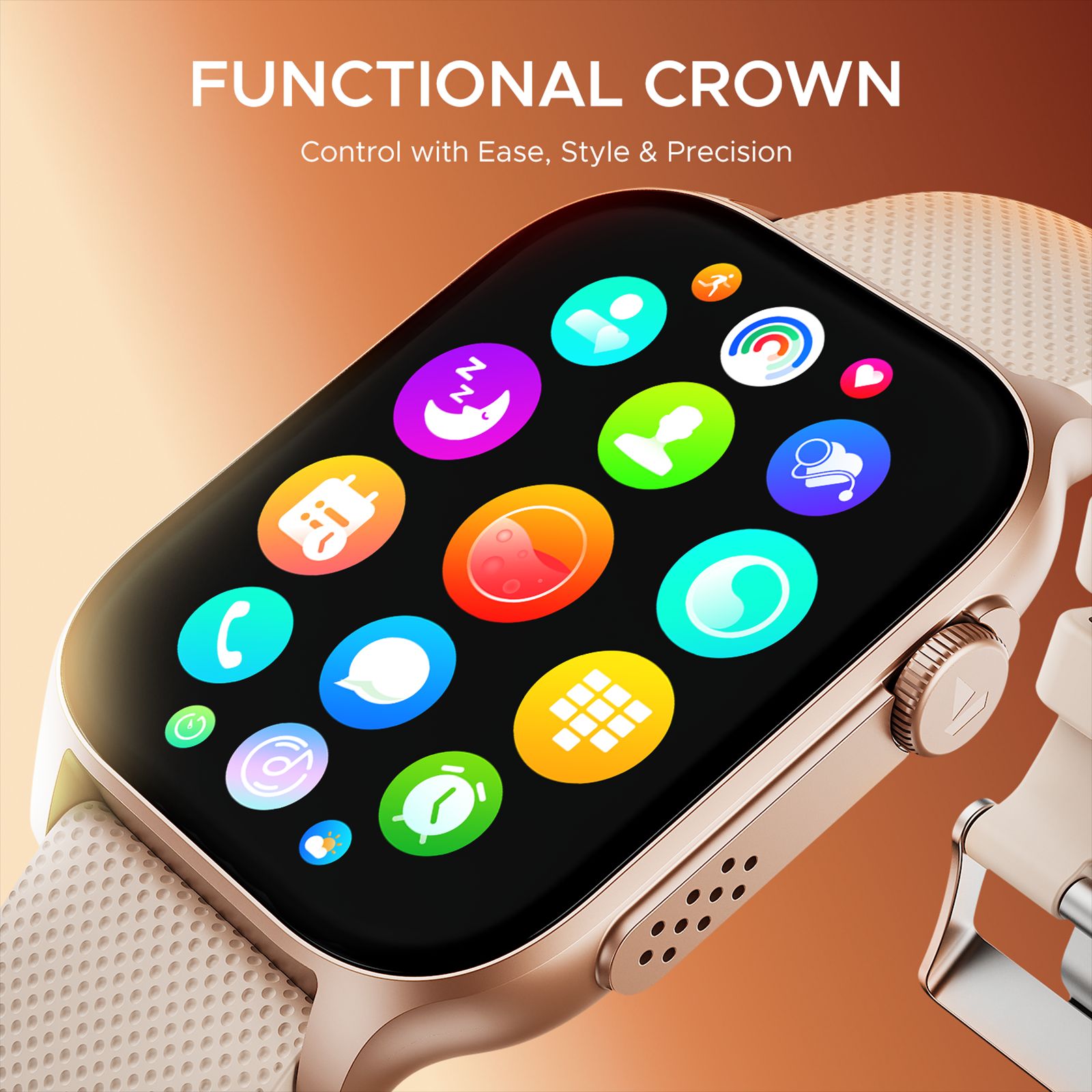 boAt Ultima Ember Smartwatch with Bluetooth Calling (49.7mm AMOLED Display, IP68 Water Resistant, Rose Gold Strap)_6