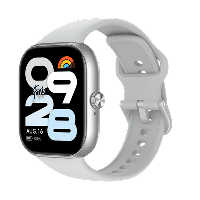 Redmi Move Bluetooth Android 6.0 Smartwatch (47mm AMOLED Display, 140+ Sports Modes, Quick Release TPU Silver Sprint Strap)