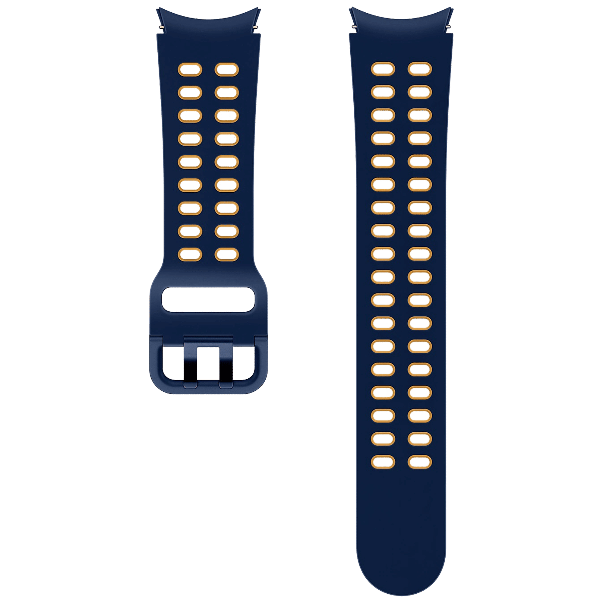 SAMSUNG Extreme Silicon Sport Band for SAMSUNG Galaxy Watch4 & Watch4 Classic (20mm, M / L) (Breathable Fabric, Navy)_1