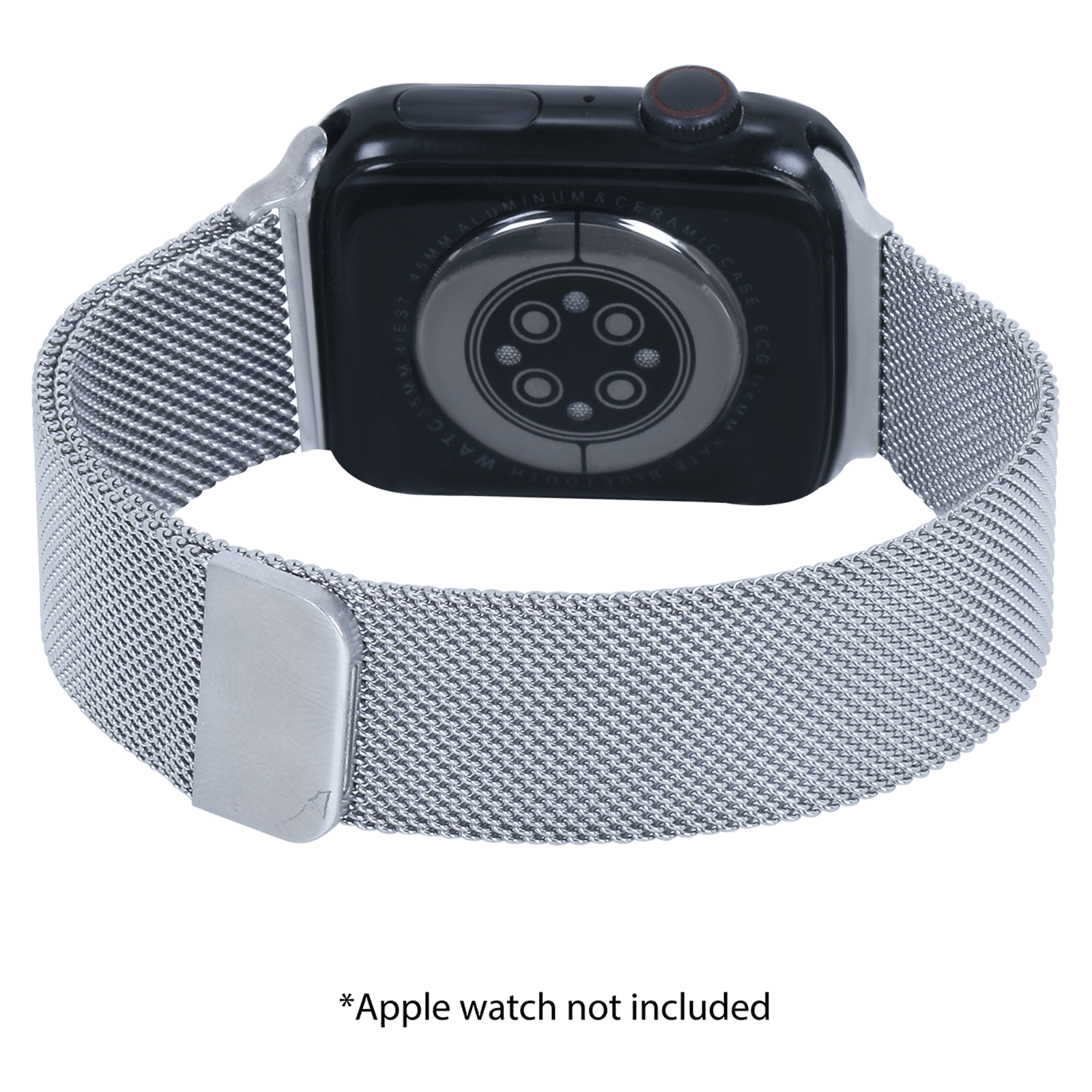 Croma Fine Metallic Strap for Apple iWatch (42mm / 44mm / 45mm) (Apple Compatible, Silver) Croma Fine Metallic Strap for Apple iWatch (42mm / 44mm / 45mm) (Apple Compatible, Silver)_3