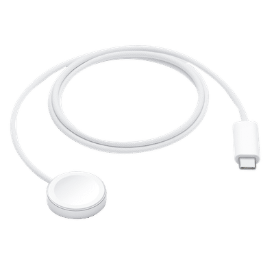 Apple Magnetic Charger to USB-C Cable For Apple Watch Ultra 2, Watch Series 9, Watch SE, Watch Ultra, Watch Series 8 & Watch Series 7 (Durable & Woven Cable, White)