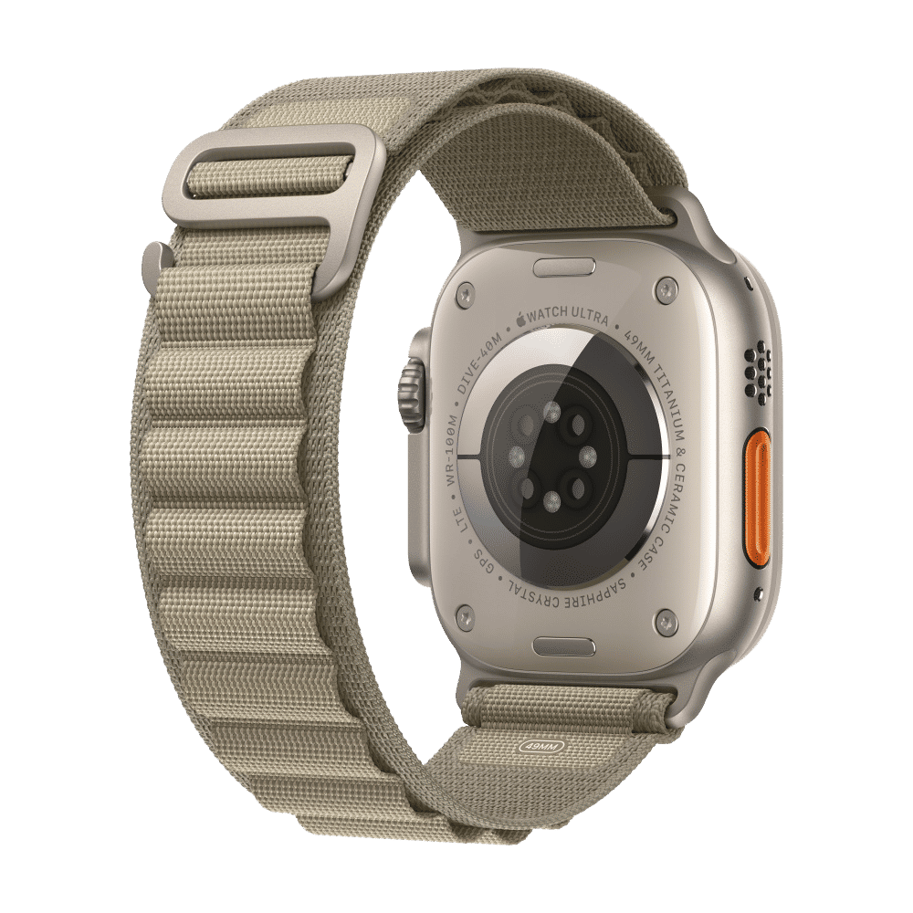 Apple Alpine Polyester & Spandex Loop for Apple iWatch (44mm / 45mm / 49mm, S) (Corrosion Resistant, Olive)_4