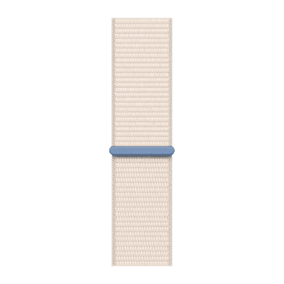 Apple Nylon, Polyester & Spandex Sport Loop for Apple Watch (42mm / 44mm / 45mm / 49mm) (Breathable & Lightweight, Starlight)
