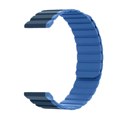 GRIPP Dual Reverser Silicon Magnetic Strap for Apple Watch Ultra 2, Watch Ultra, Watch Series SE, 4, 5, 6, 7, 8, 9 & 10 (44mm / 45mm / 46mm / 49mm) (Lightweight, Dark Blue & Light Blue)