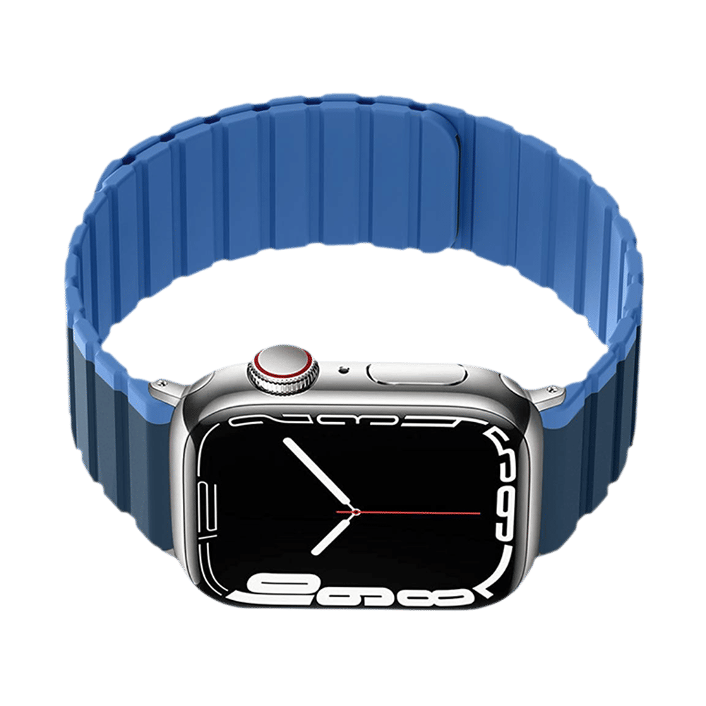GRIPP Dual Reverser Silicon Magnetic Strap for Apple Watch Ultra 2, Watch Ultra, Watch Series SE, 4, 5, 6, 7, 8, 9 & 10 (44mm / 45mm / 46mm / 49mm) (Lightweight, Dark Blue & Light Blue) GRIPP Dual Reverser Silicon Magnetic Strap for Apple Watch Ultra 2, Watch Ultra, Watch Series SE, 4, 5, 6, 7, 8, 9 & 10 (44mm / 45mm / 46mm / 49mm) (Lightweight, Dark Blue & Light Blue)_7